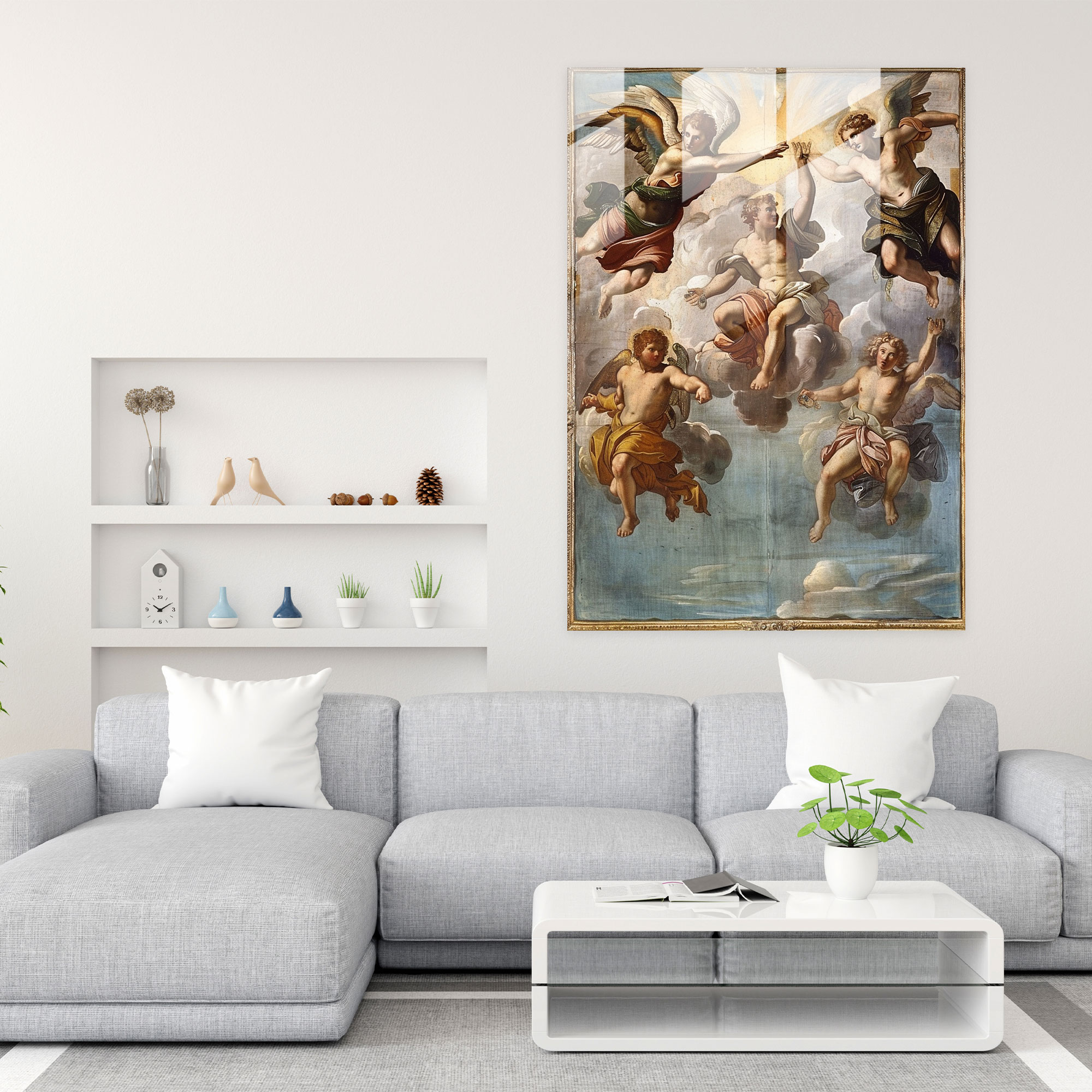 Raffaello Sanzio Home Decoration - Raffaello Sanzio, Glass Print, Glass Wall Art, Home Decoration