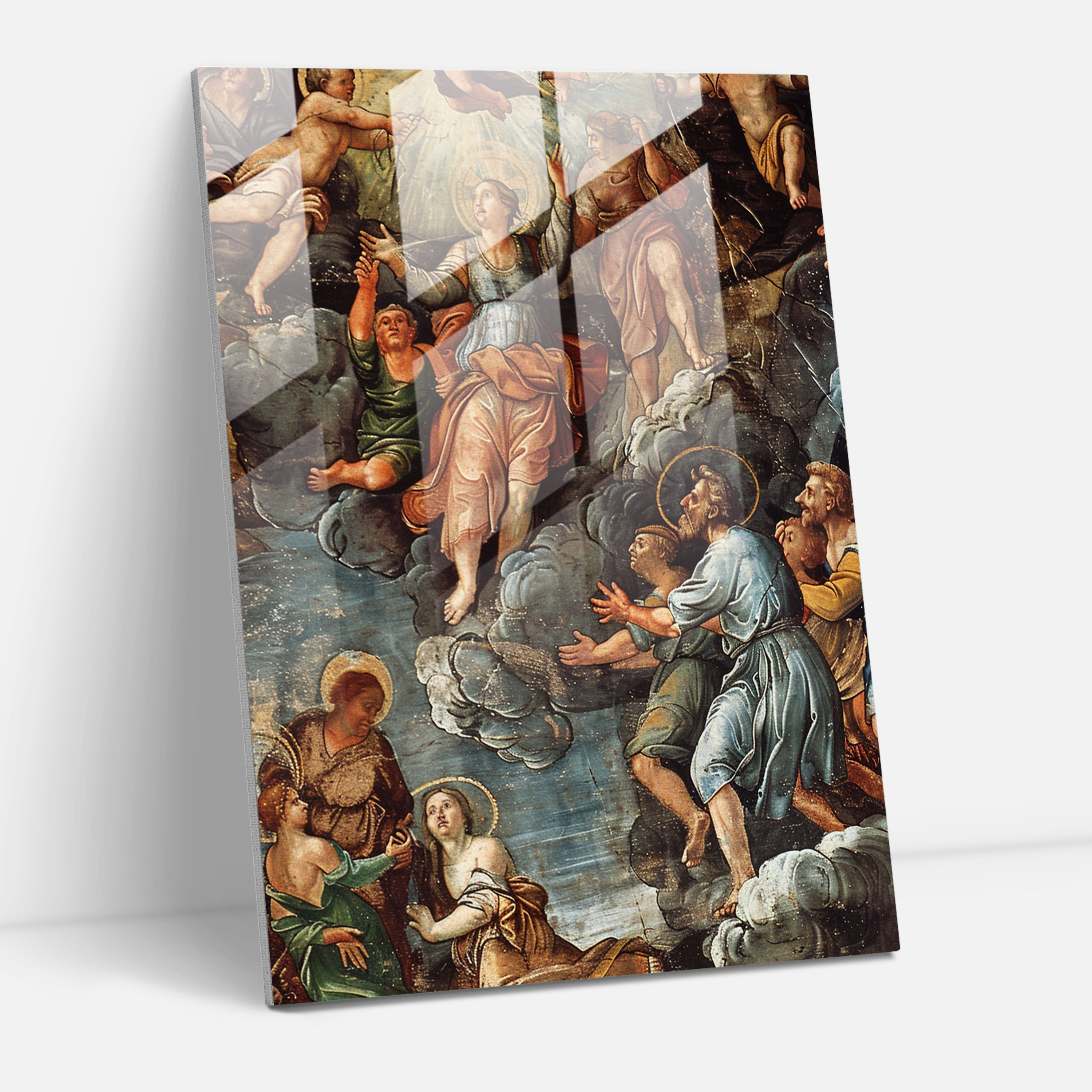 Raffaello Sanzio Cam Sanatı - Modern Sanat Temalı Cam Tablo