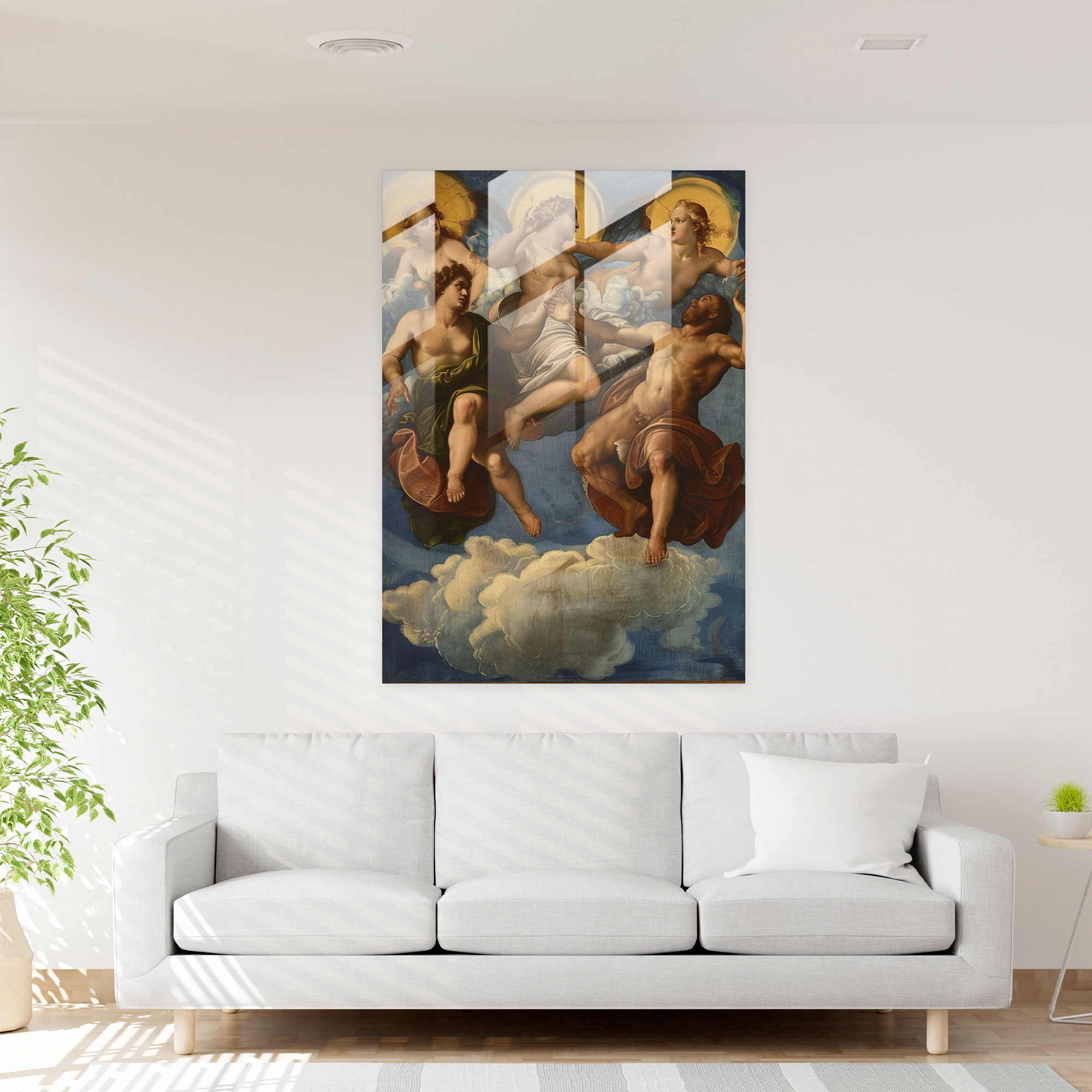 Raffaello Sanzio Cam Tablo Sanatı - Modern Sanat Uygulaması