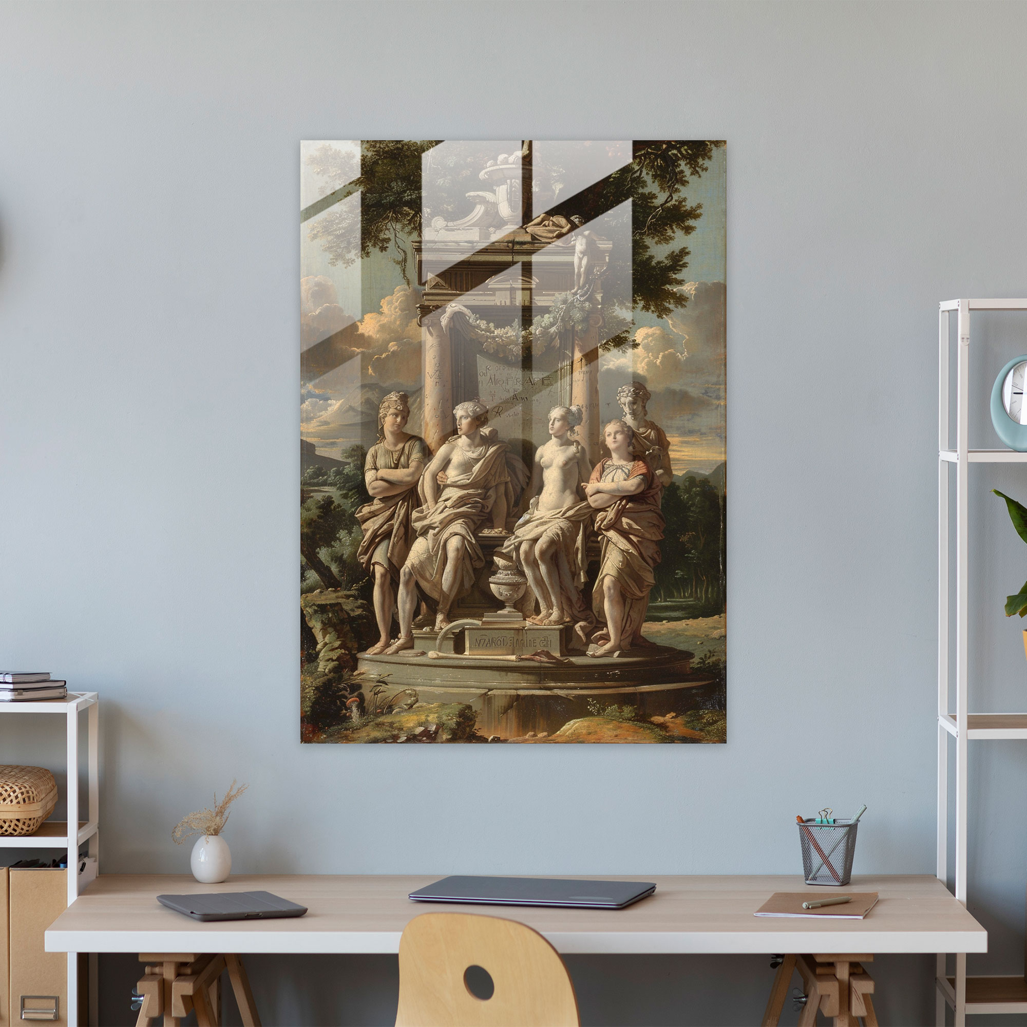 Raffaello Sanzio Cam Tablo - Ev Dekorasyonu Modern Sanat
