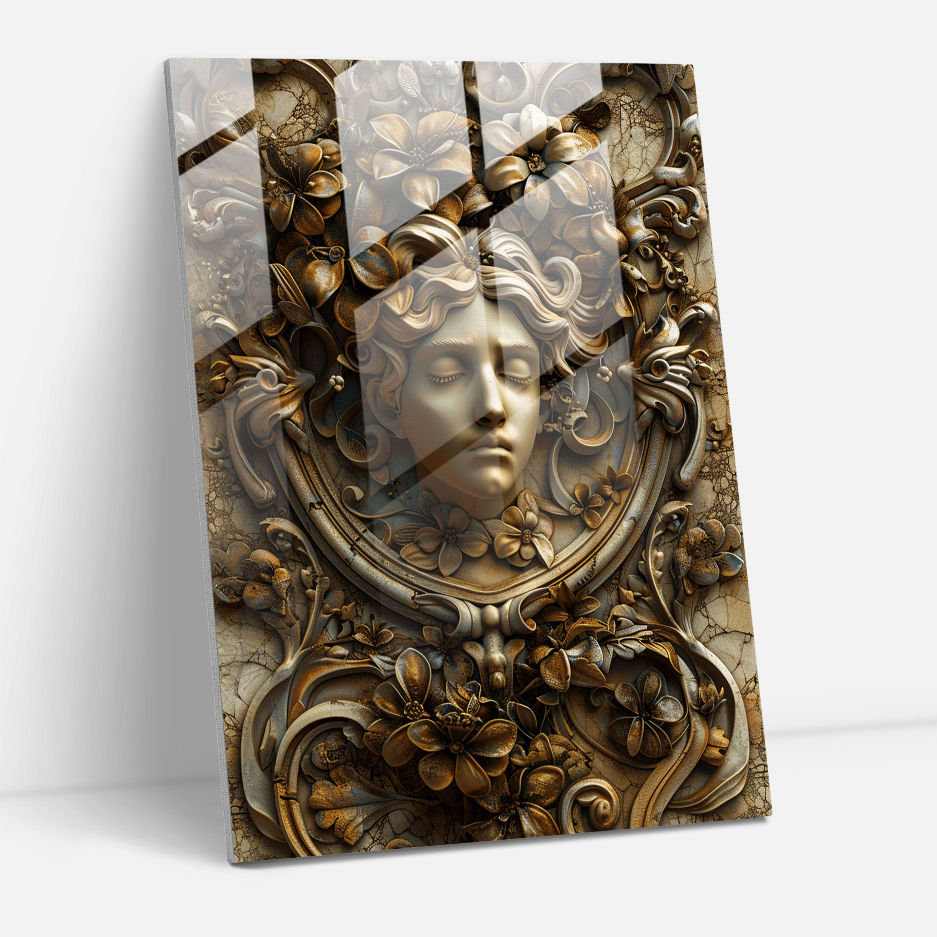 Raffaello Sanzio Cam Sanatı - Modern Sanat Temalı Cam Duvar Sanatı