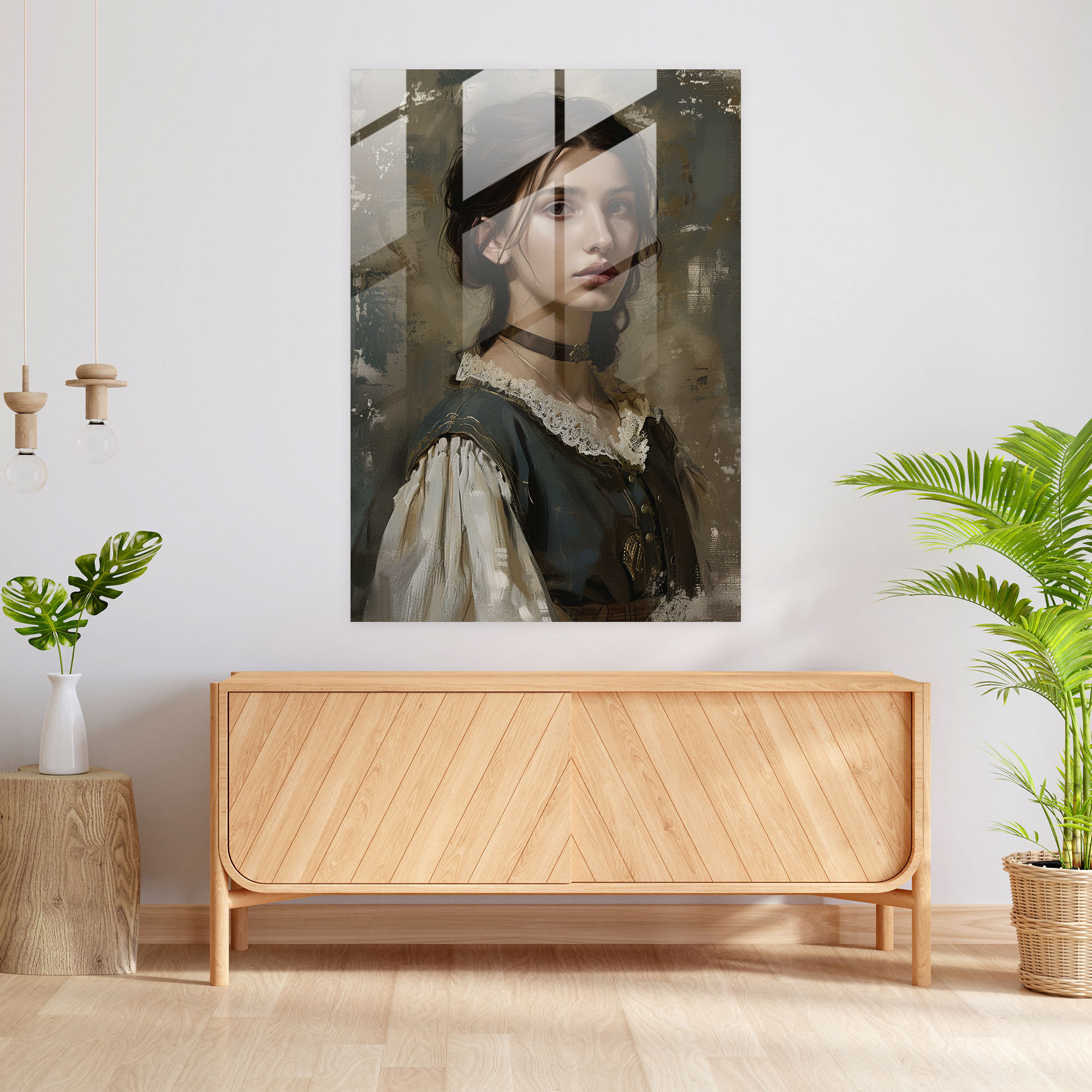 Raffaello Sanzio Duvar Dekorasyonu - Cam Sanat Cam Duvar Sanatı