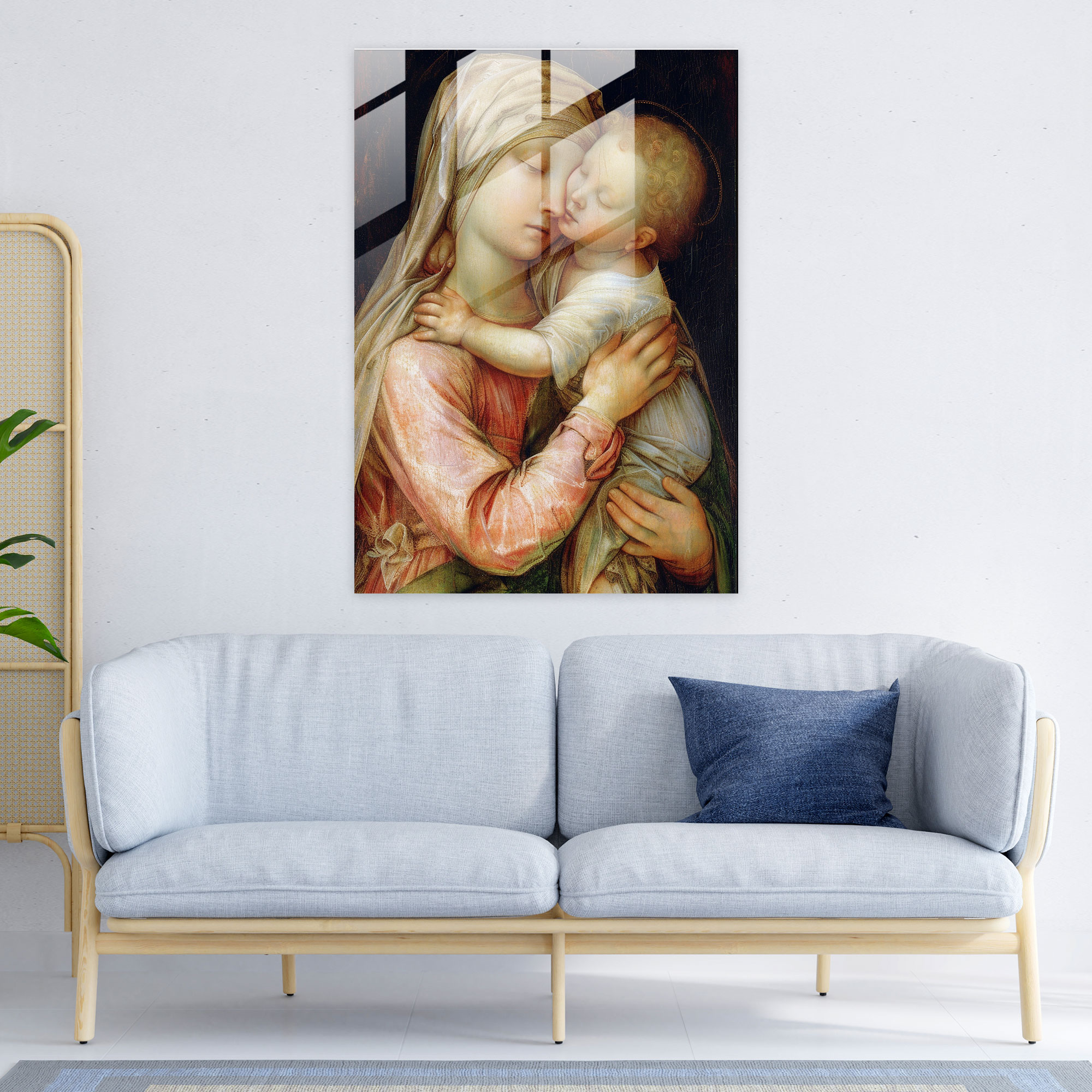 Raffaello Sanzio Ev Dekorasyonu - Cam Tablo Modern Sanat