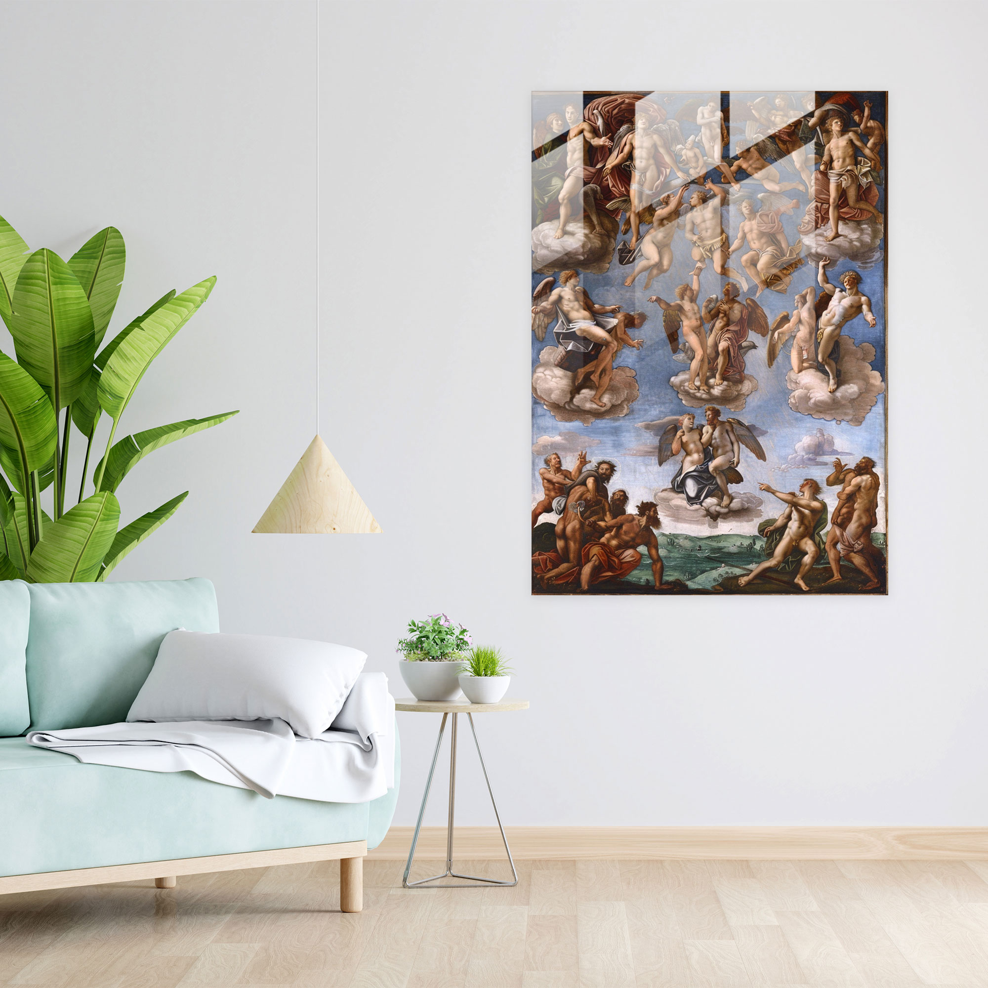 Raffaello Sanzio Cam Tablo Sanatı - Modern Sanat Ev Dekorasyonu