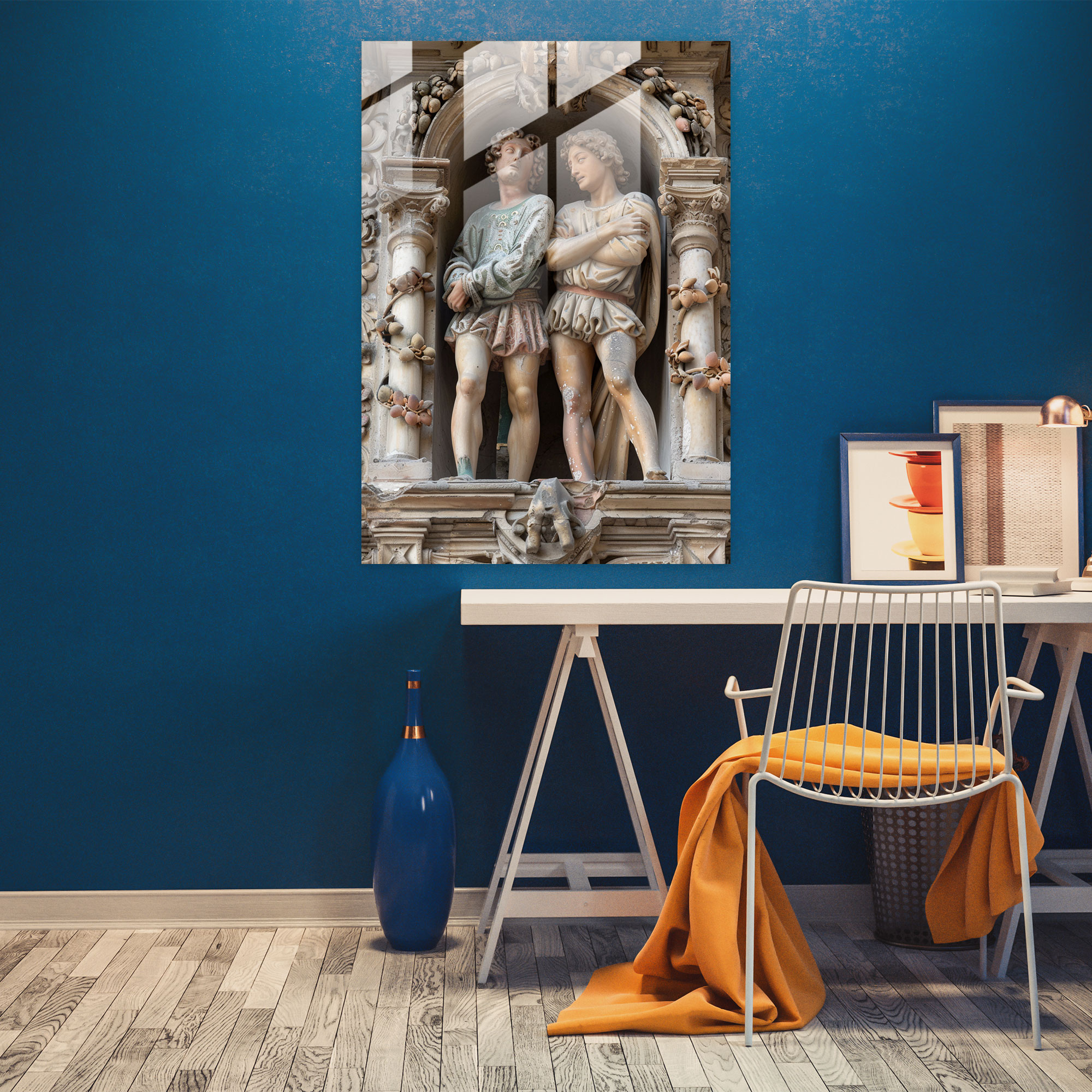 Raffaello Sanzio Cam Tablo - Raffaello Sanzio Cam Duvar Sanatı Modern Sanat