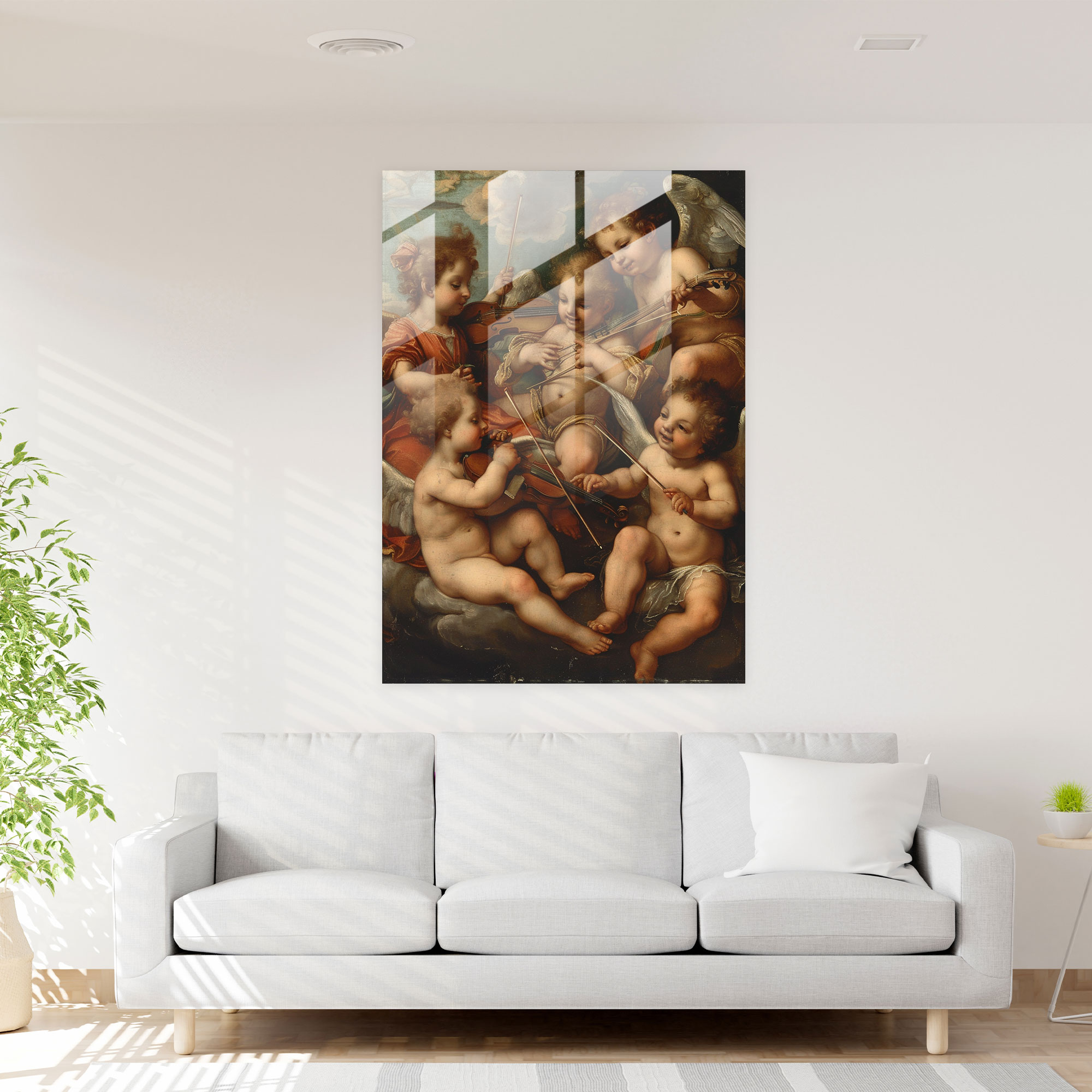 Raffaello Sanzio Glass Art Wall Decoration - Raffaello Sanzio, Raffaello Sanzio, Glass Print, Wall Decoration