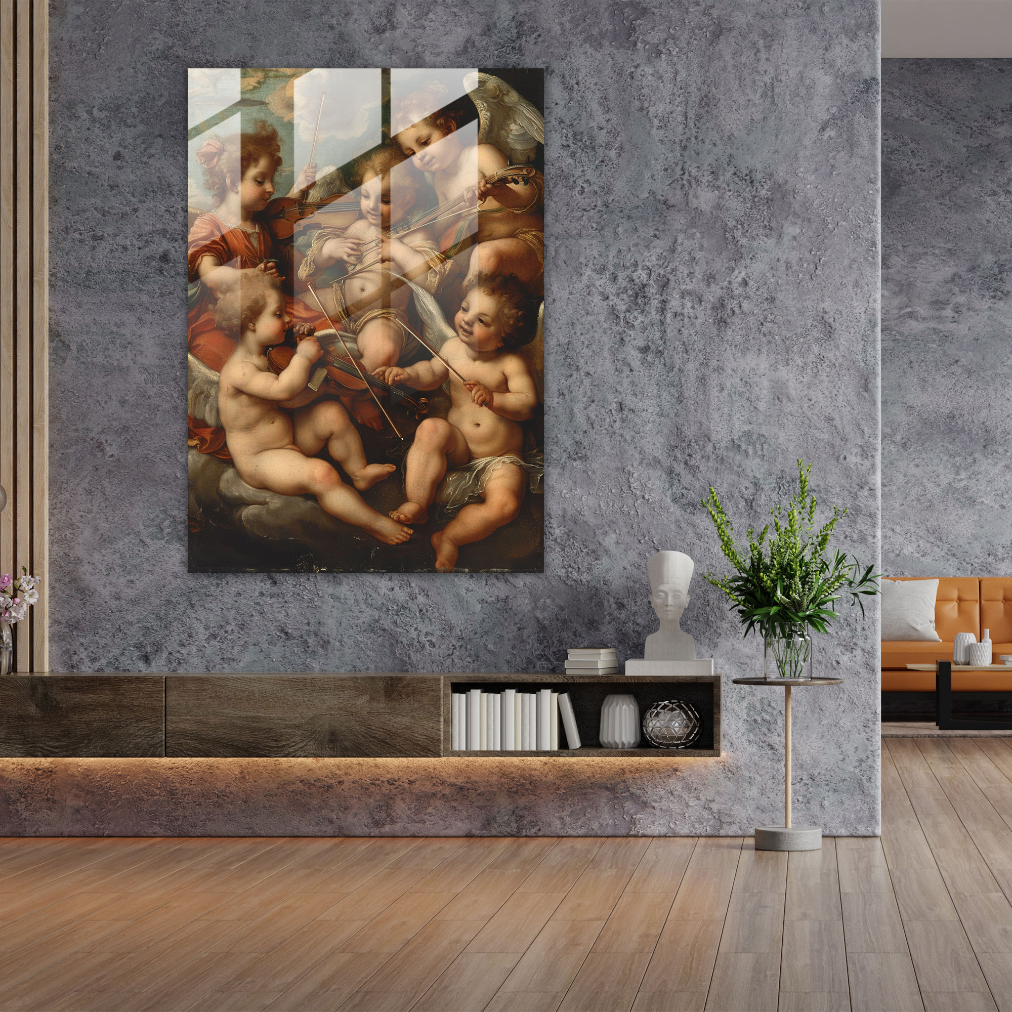 Raffaello Sanzio Glass Art Wall Decoration - Raffaello Sanzio, Raffaello Sanzio, Glass Print, Wall Decoration