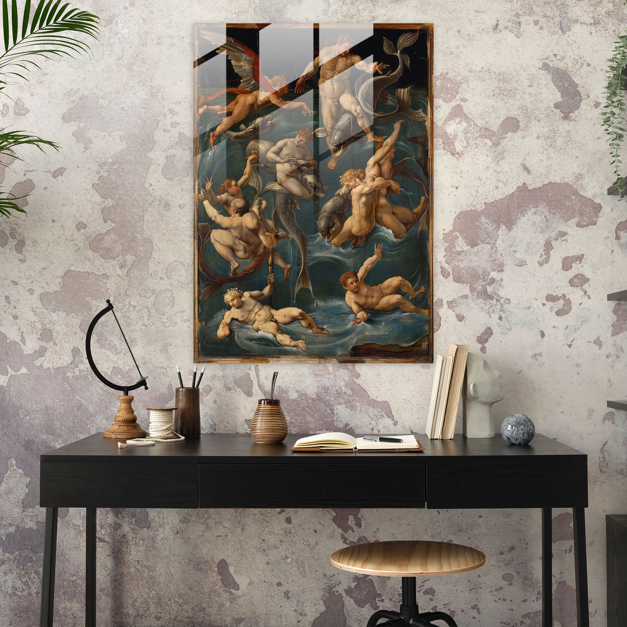 Raffaello Sanzio Rönesans Cam Tablo Sanatı - Ev Dekorasyonu Modern Sanat
