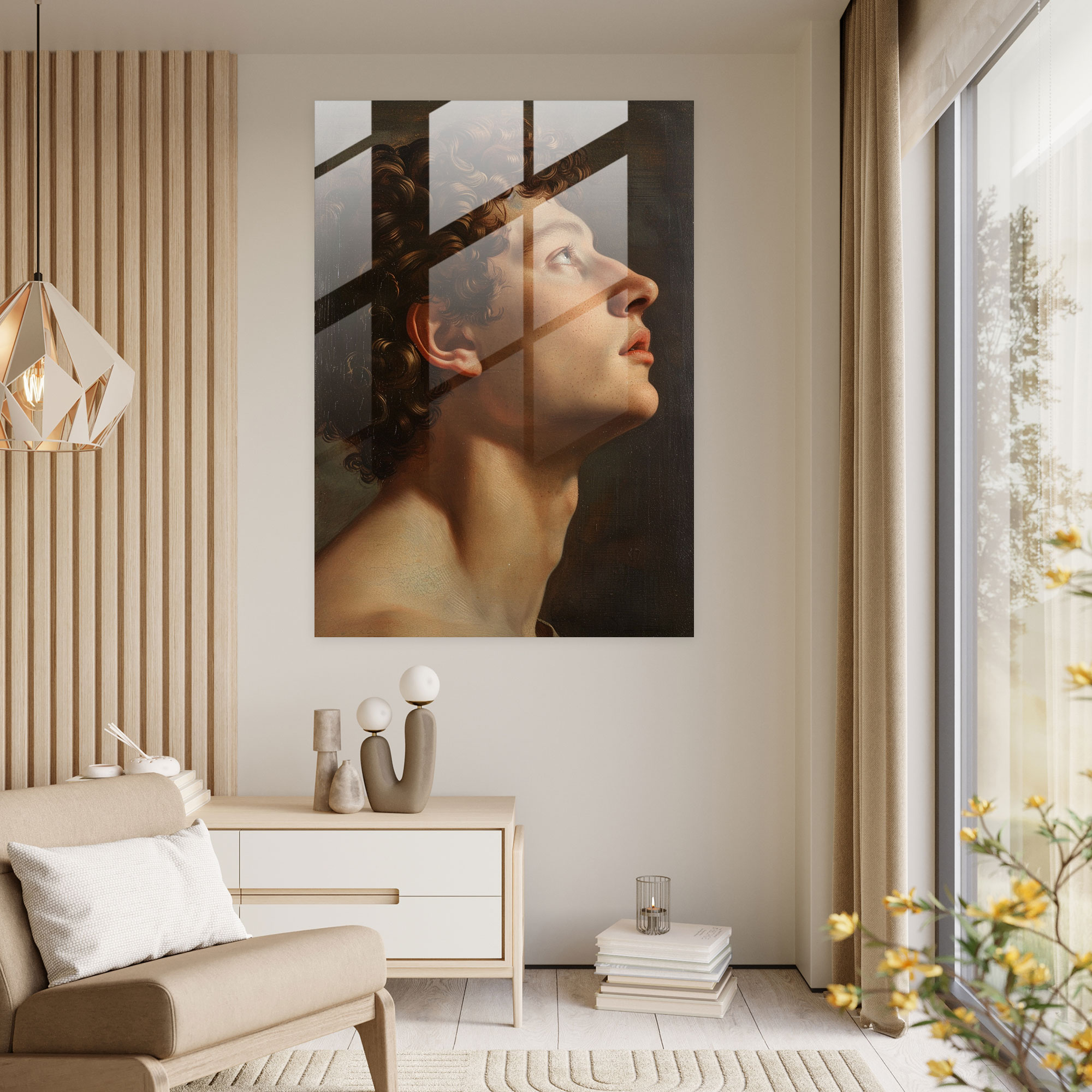 Raffaello Sanzio Glass Print Home Decoration - Raffaello Sanzio, Wall Decoration, Glass Print, Classical Art