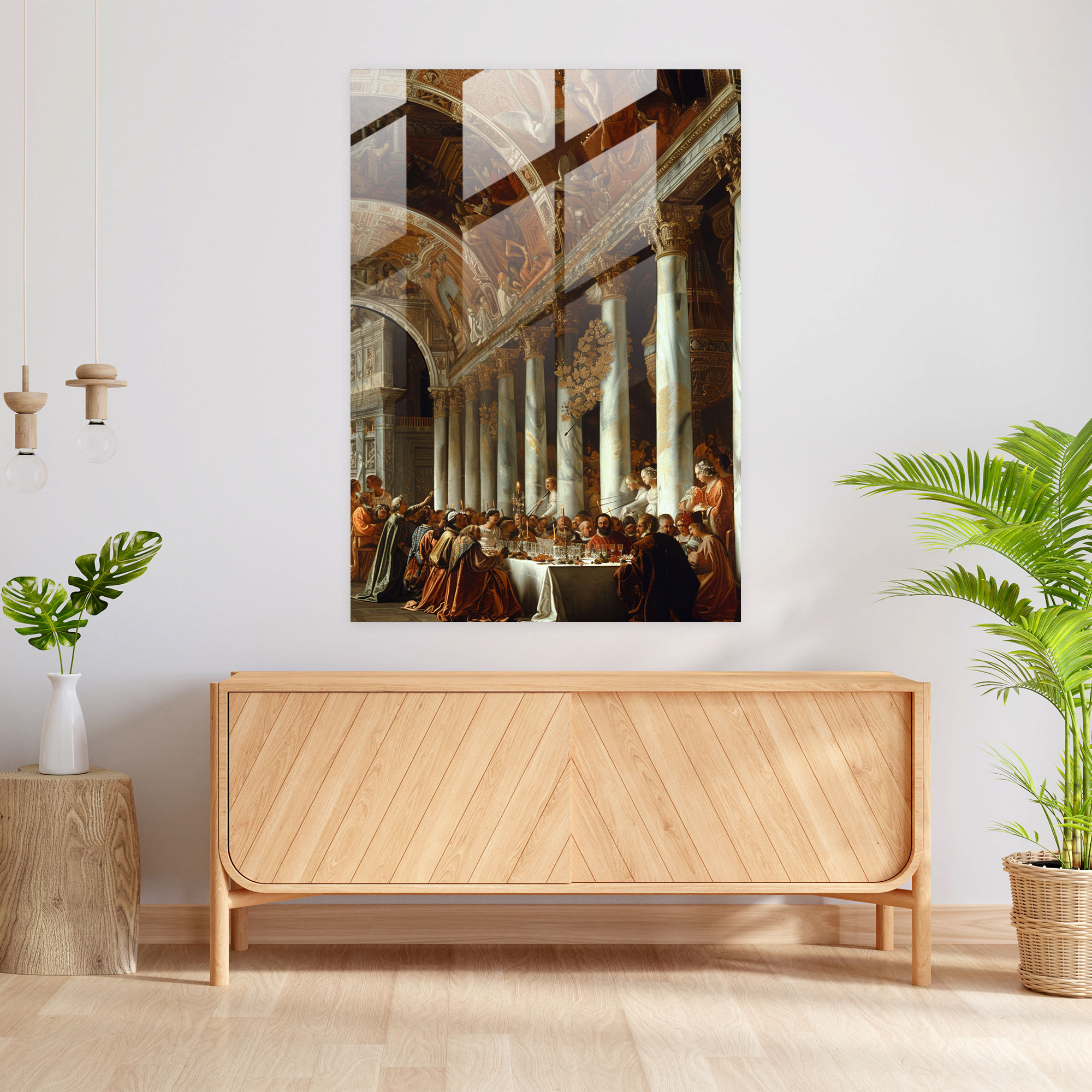 Raffaello Sanzio Cam Tablo Modern Sanat - Tarihi Sanat İle Raffaello Sanzio Cam Tablo
