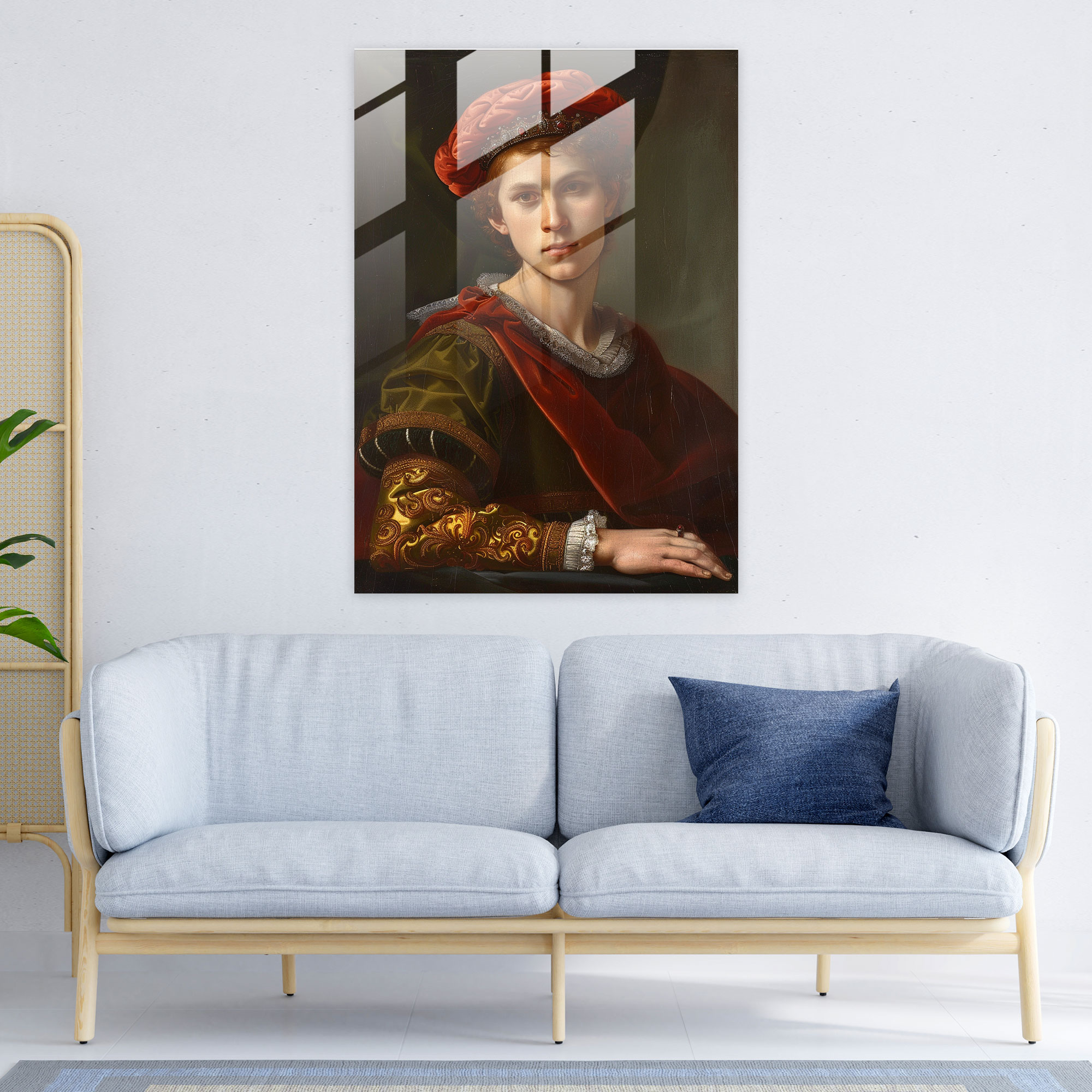 Raffaello Sanzio Portre Tablo Cam Dekorasyon - Raffaello Sanzio Portre Resim