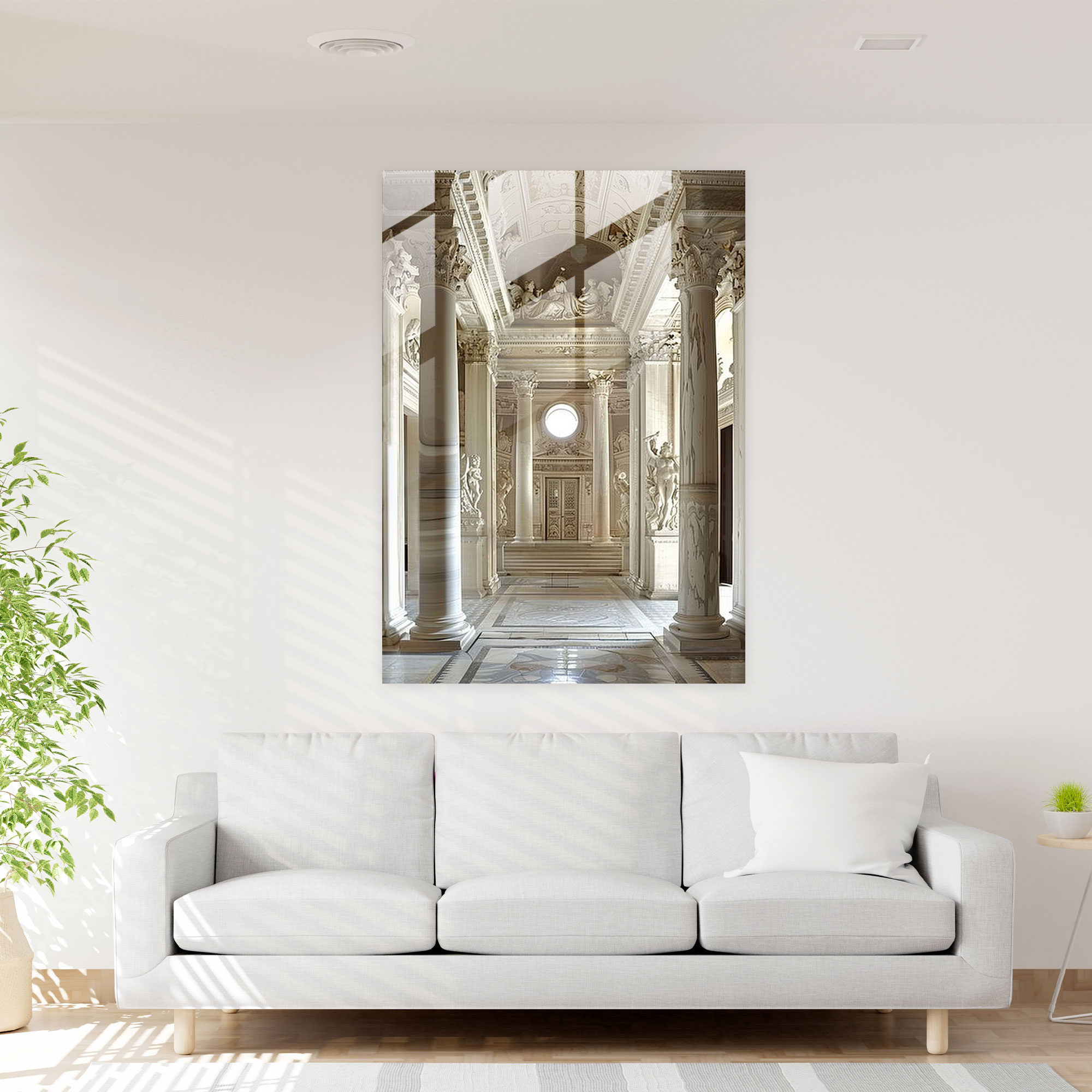 Raffaello Sanzio Glass Print Wall Decoration - Raffaello Sanzio, Glass Wall Art, Glass Art, Wall Decoration