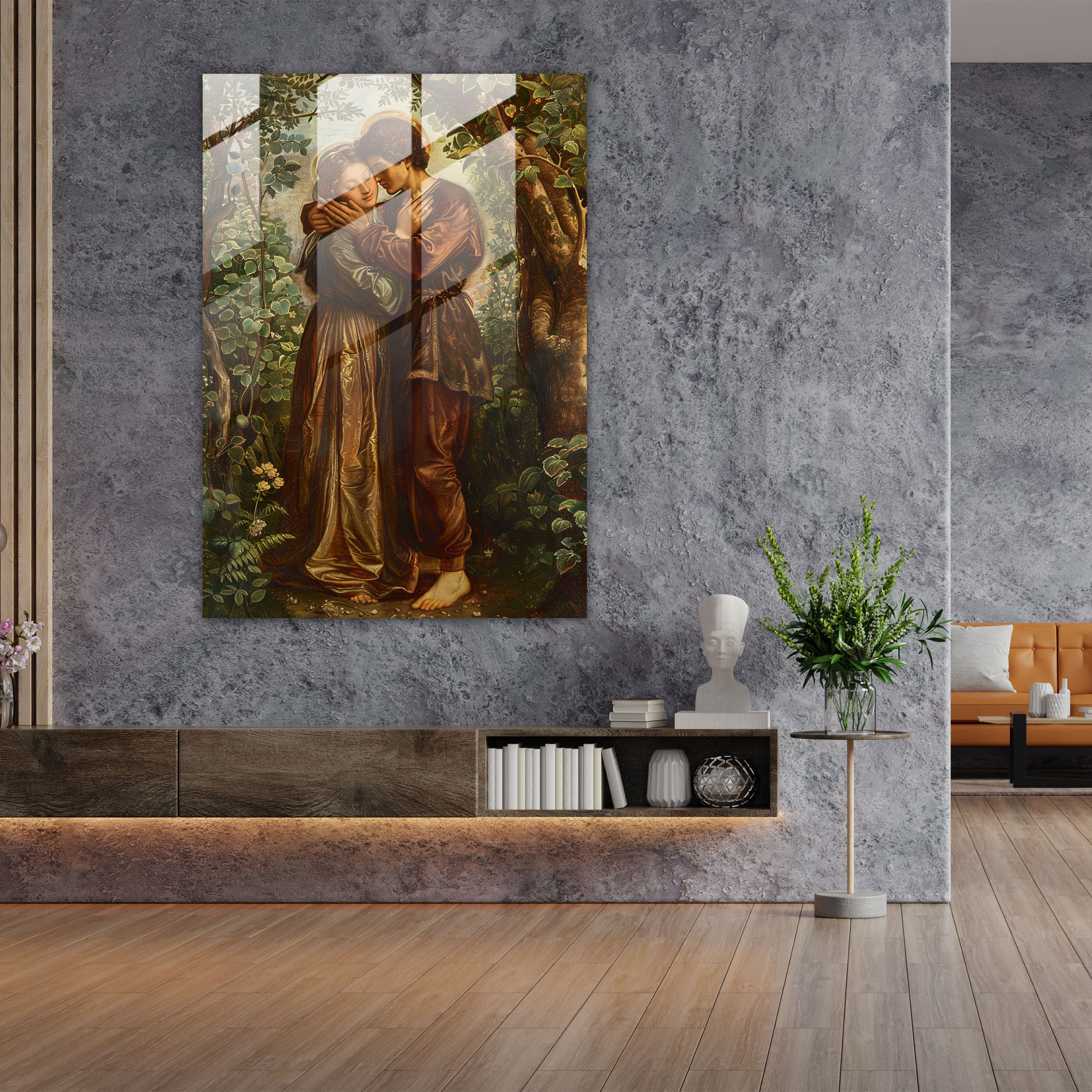 Raffaello Sanzio Cam Sanatı Ev Dekorasyonu - Modern Sanat