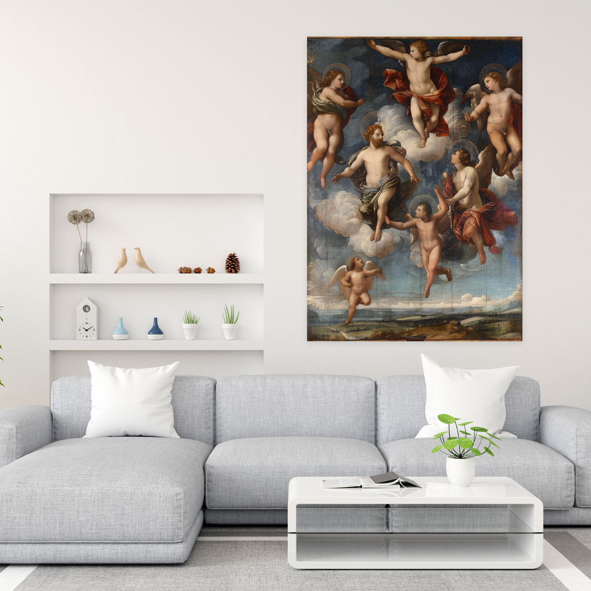 Raffaello Sanzio Style Canvas Print - Raffaello Sanzio, Wall Decoration, Home Decoration, Canvas Wall Art