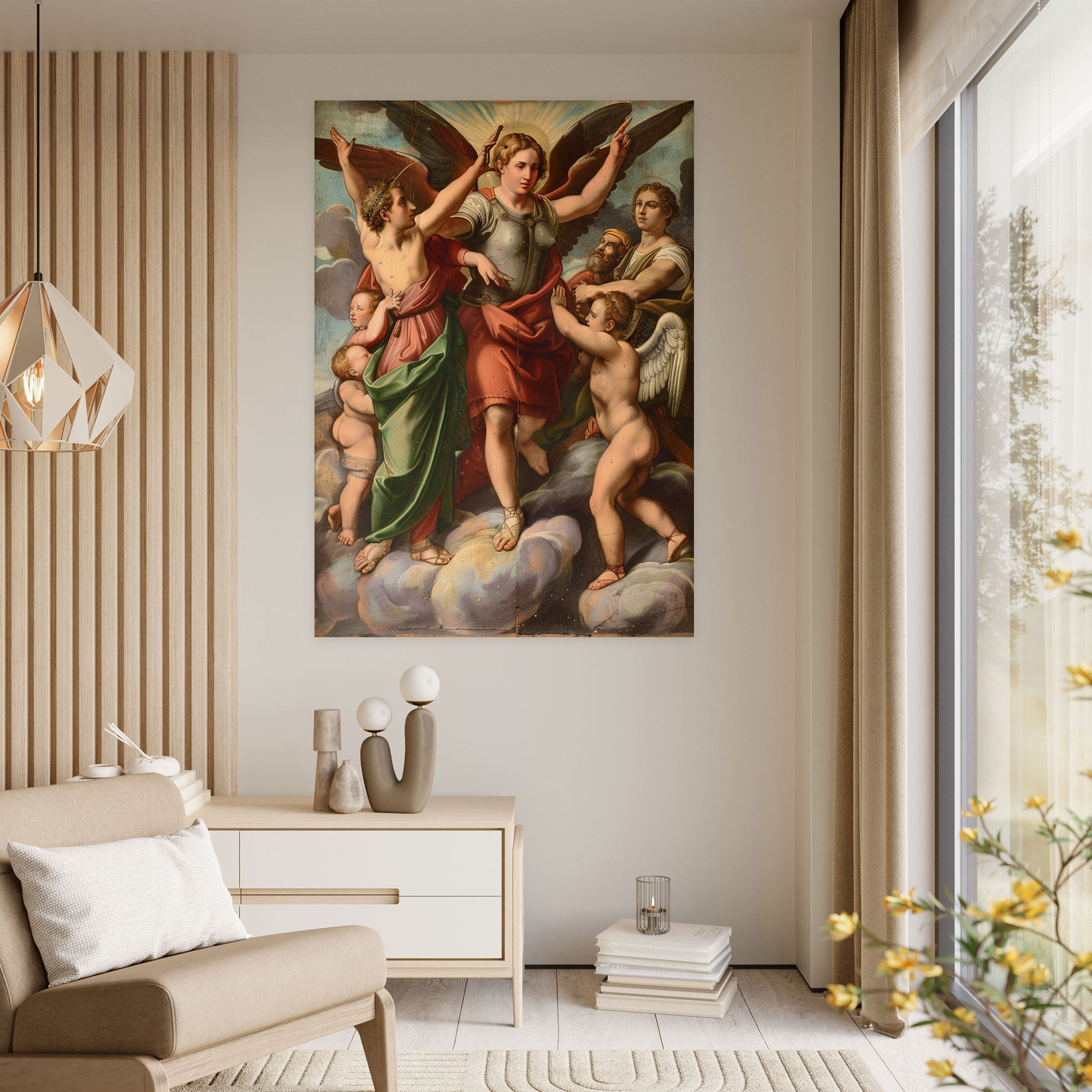 Allegorical Raffaello Sanzio Wall Art - Raffaello Sanzio, Raffaello Sanzio, Canvas Wall Art, Wall Decoration