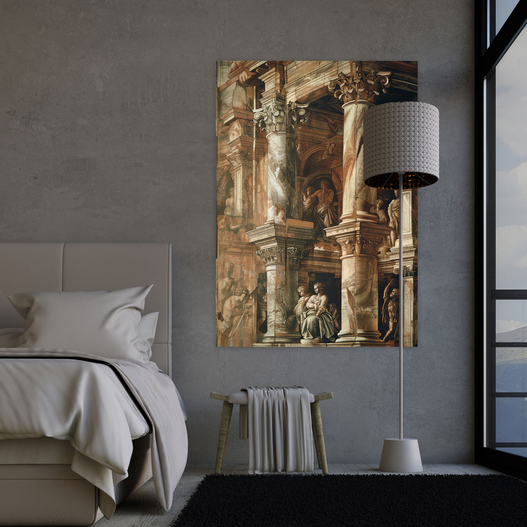 Architectural Raffaello Sanzio Canvas Print - Raffaello Sanzio, Canvas Print, Canvas Wall Art, Raffaello Sanzio