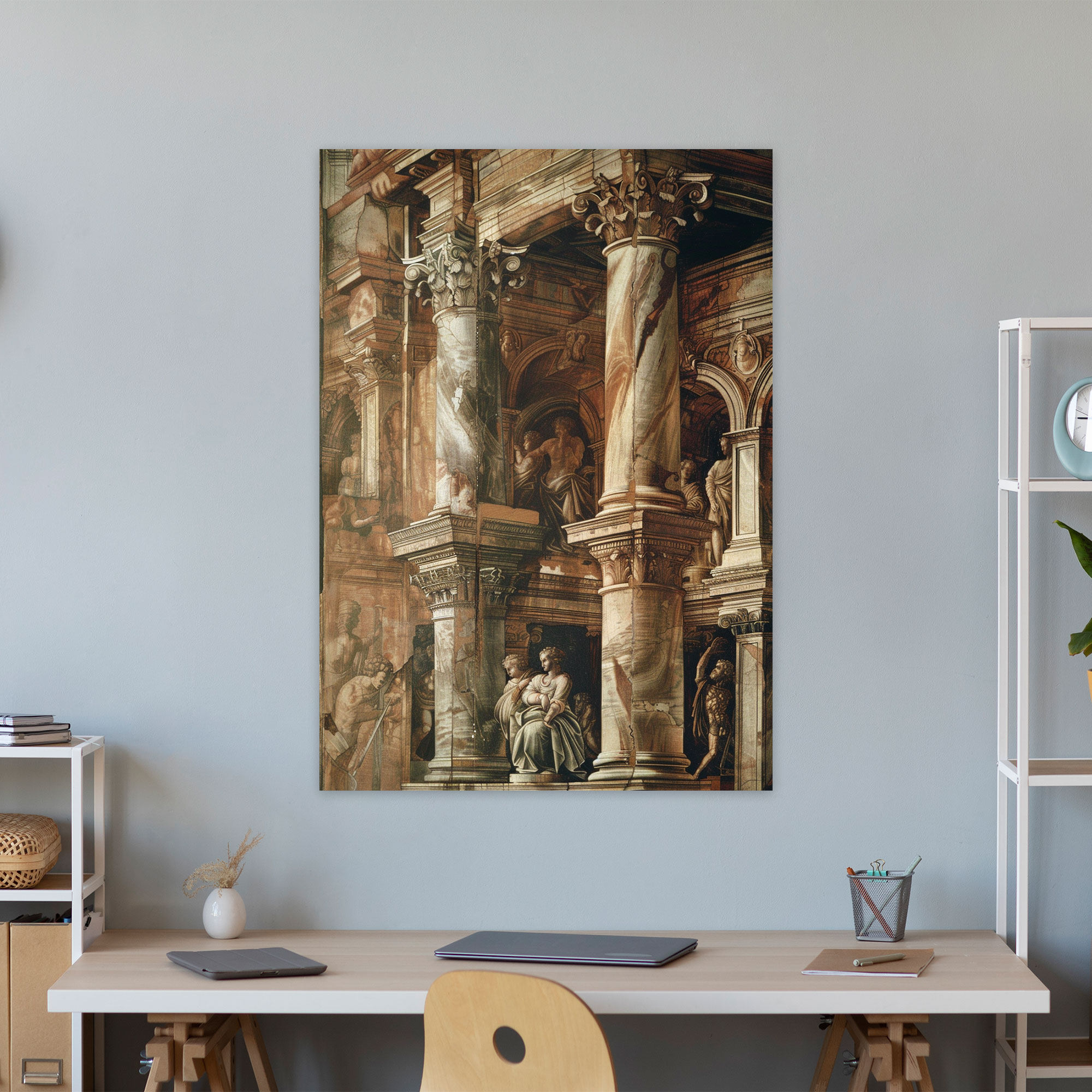 Architectural Raffaello Sanzio Canvas Print - Raffaello Sanzio, Canvas Print, Canvas Wall Art, Raffaello Sanzio