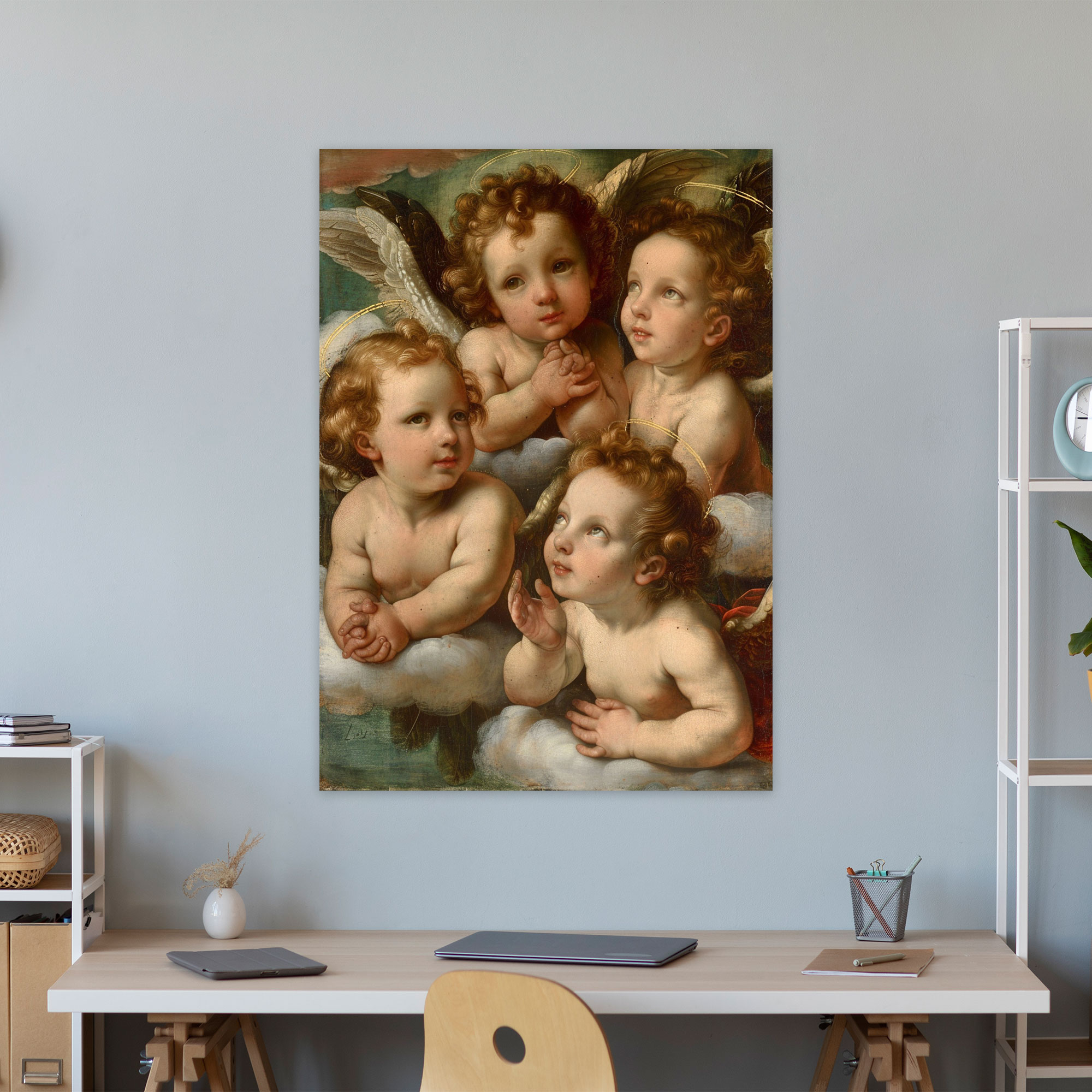 Raffaello Sanzio Angels Canvas Print - Raffaello Sanzio, Canvas, Home Decoration, Raffaello Sanzio