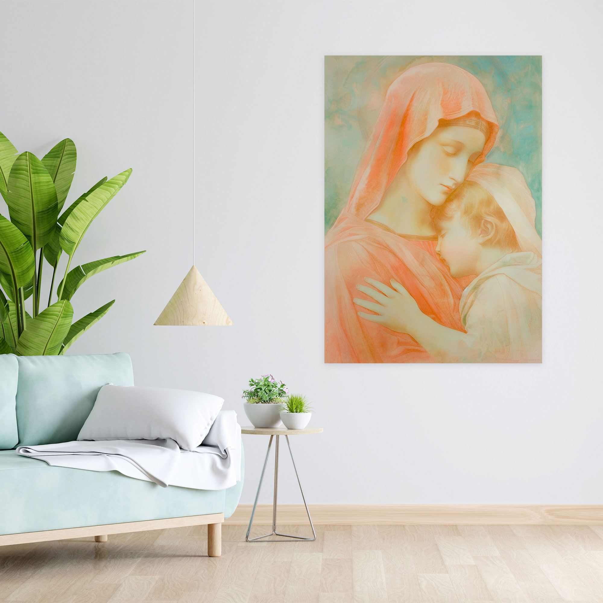 Madonna And Child Canvas Print - Raffaello Sanzio, Home Decoration, Wall Art, Canvas Wall Art