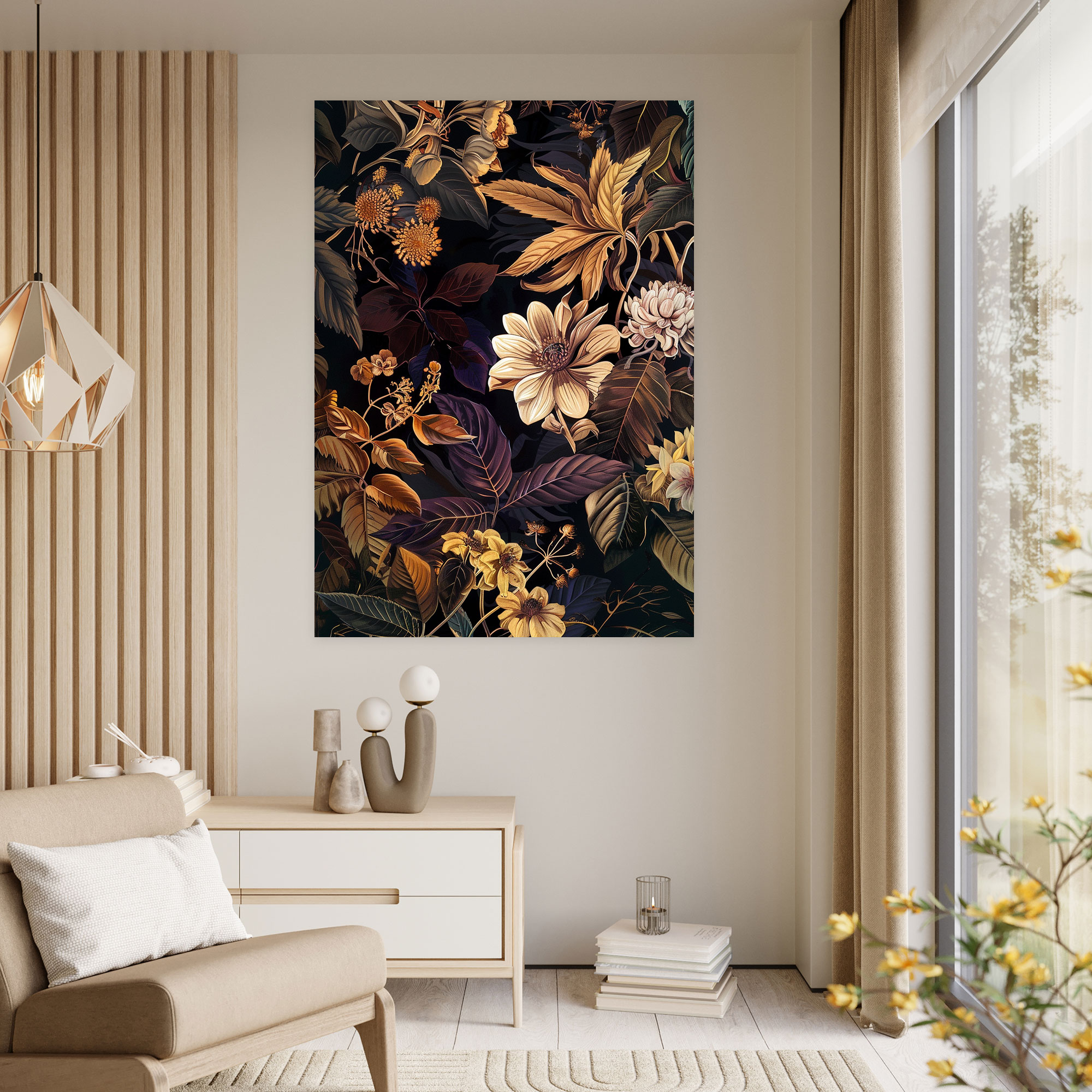 Botanical Elegance Wall Decoration - Raffaello Sanzio, Canvas Wall Art, Wall Art, Wall Decoration