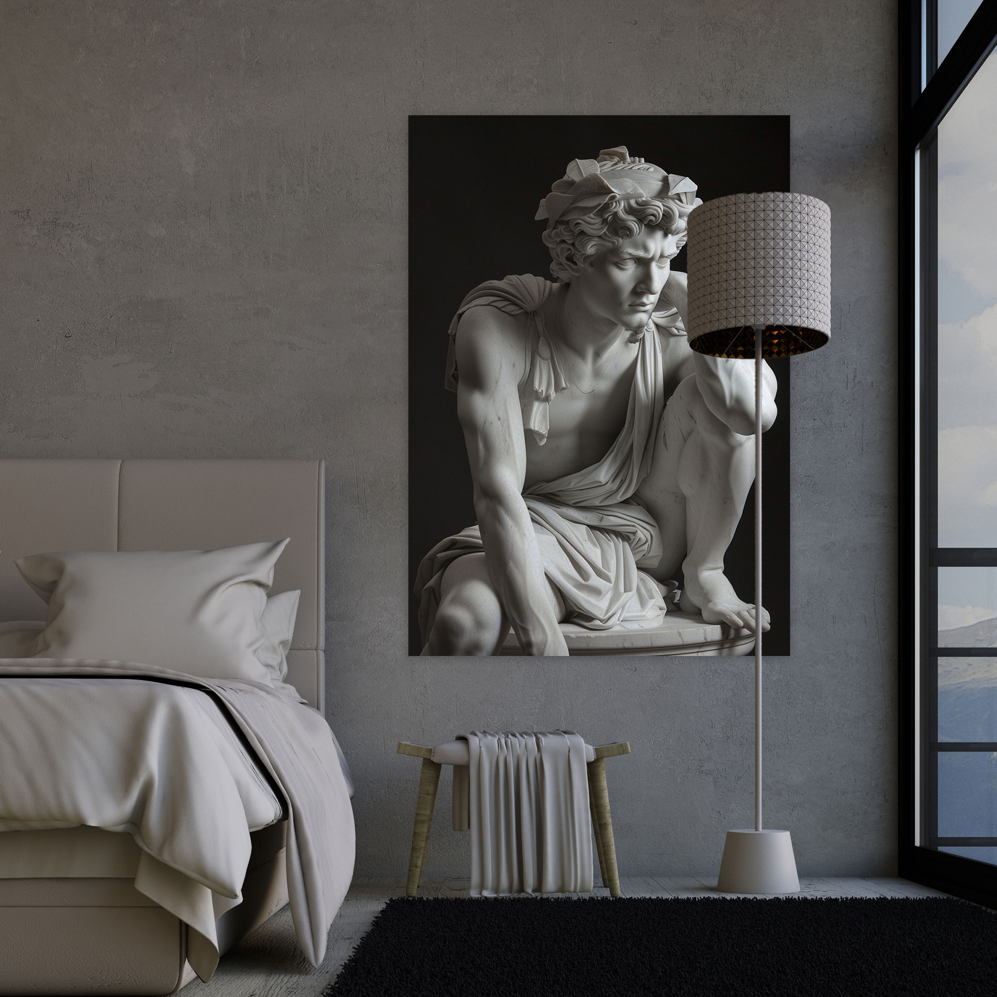 Contemporary Roman Sculpture Canvas Print - Raffaello Sanzio, Canvas Wall Art, Canvas, Canvas Print