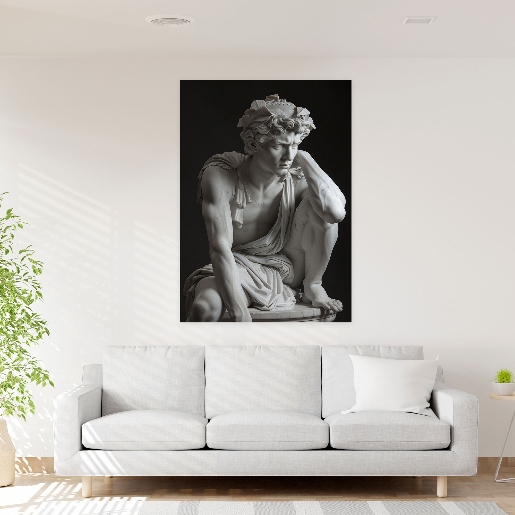 Contemporary Roman Sculpture Canvas Print - Raffaello Sanzio, Canvas Wall Art, Canvas, Canvas Print