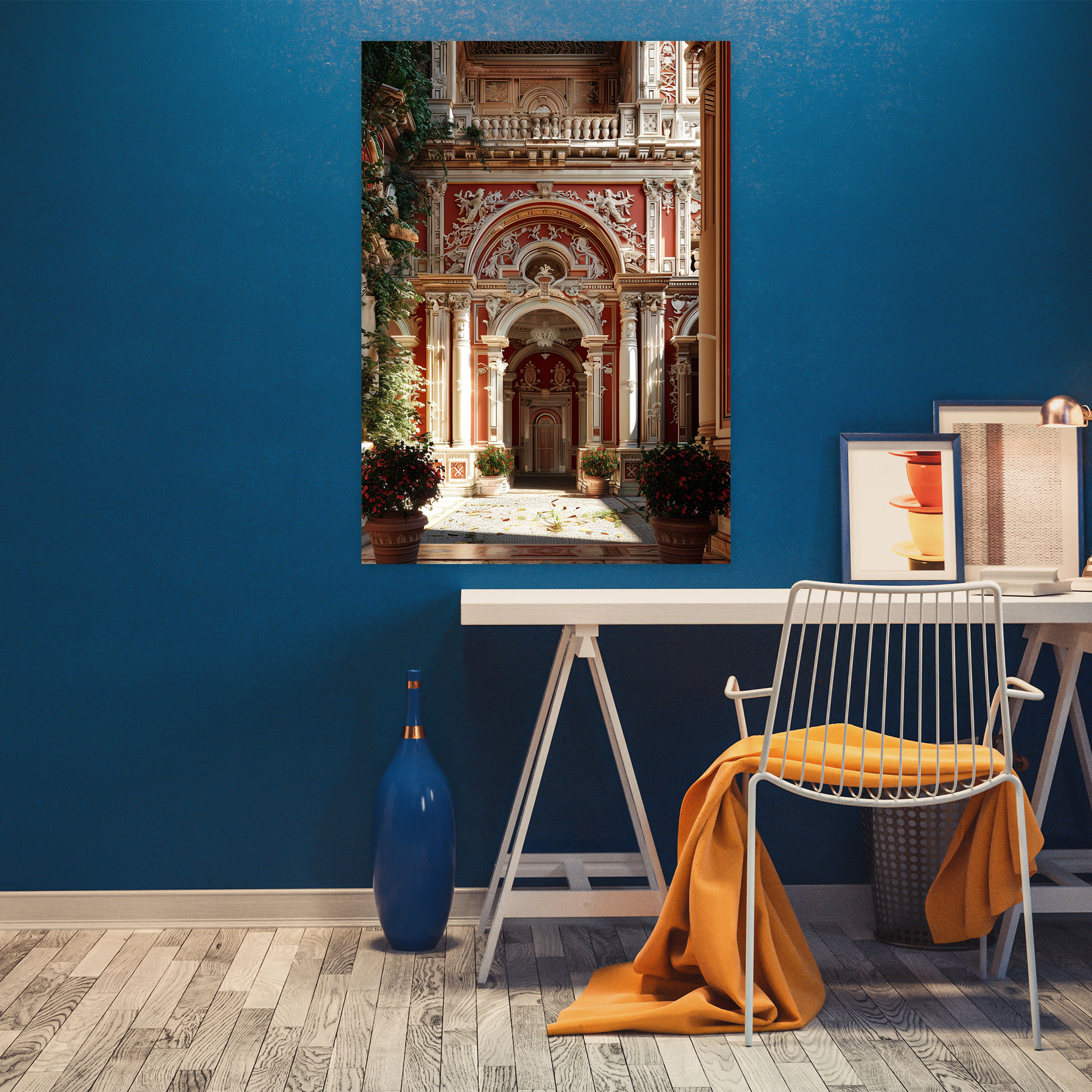 Majestic Palace Canvas Print - Raffaello Sanzio, Wall Art, Wall Decoration, Themes Raffaello Sanzio