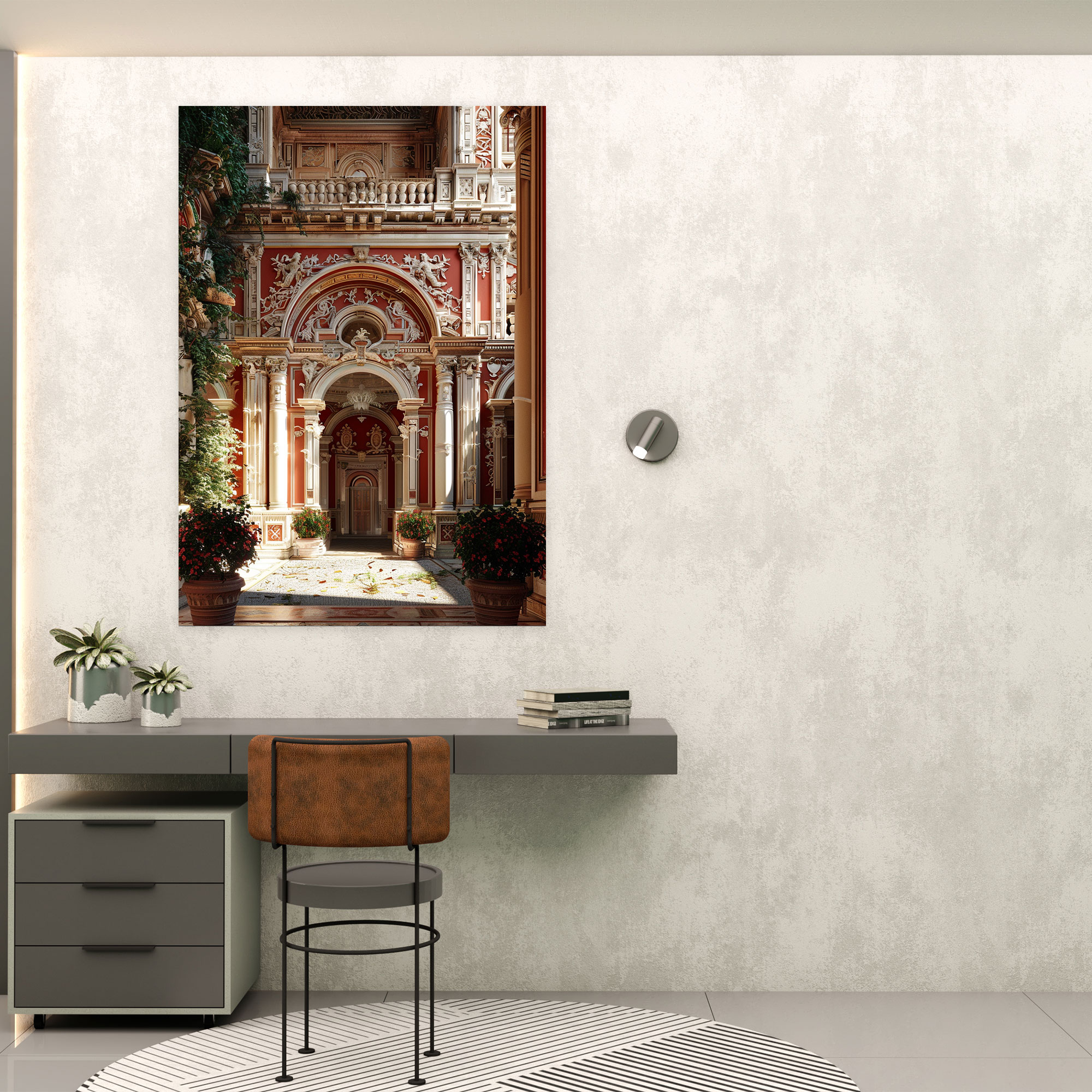 Majestic Palace Canvas Print - Raffaello Sanzio, Wall Art, Wall Decoration, Themes Raffaello Sanzio