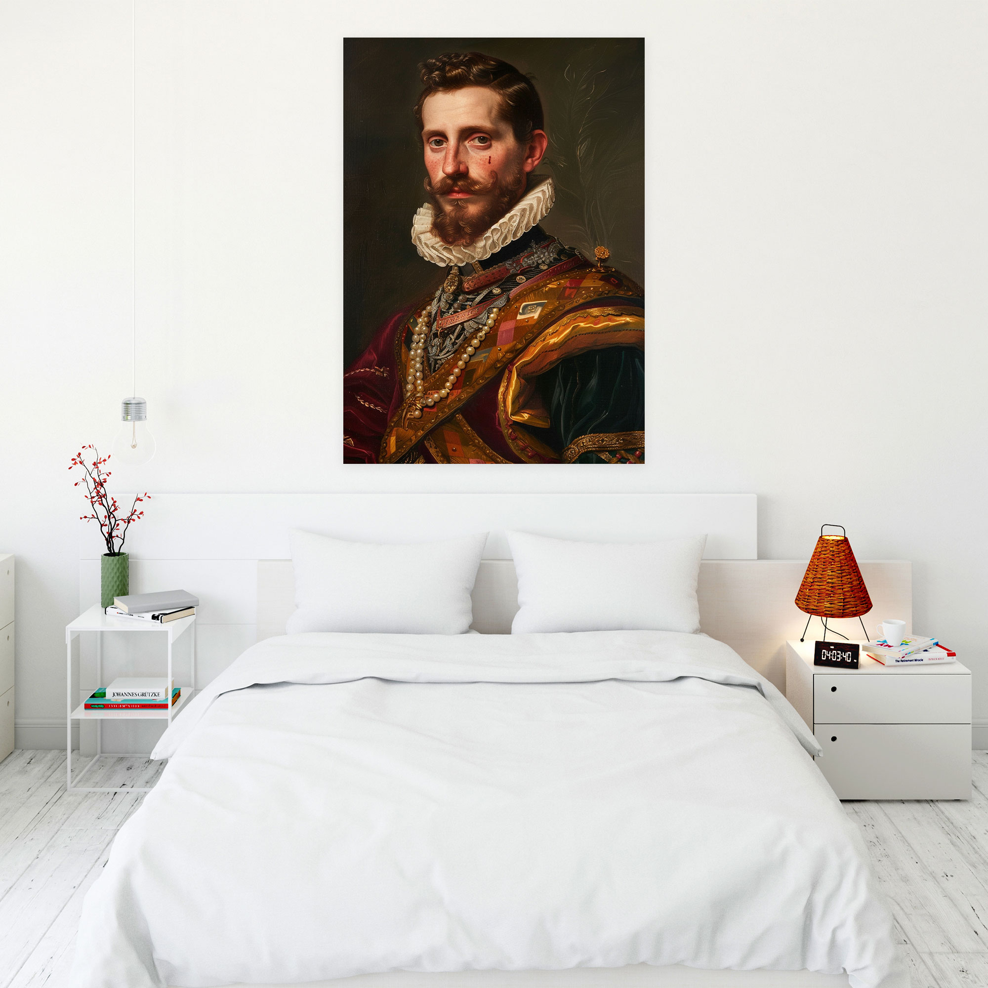 Raffaello Sanzio Wall Art Nobleman - Raffaello Sanzio, Canvas, Wall Art, Raffaello Sanzio