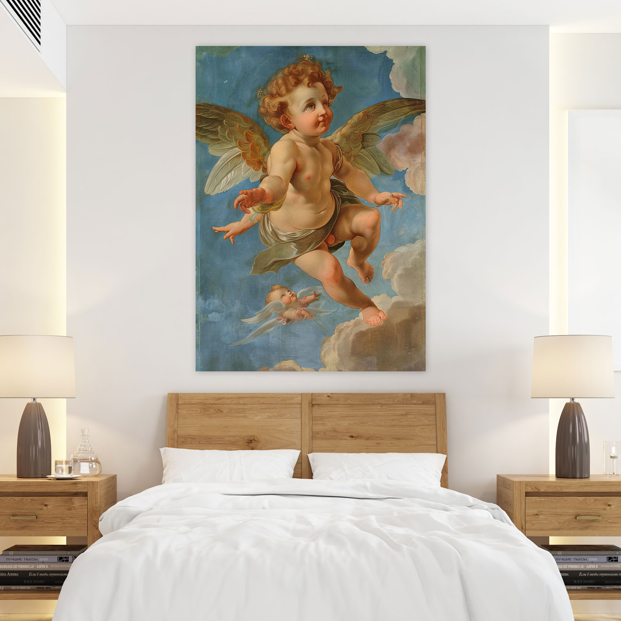 Heavenly Angels Raffaello Sanzio Canvas Print - Raffaello Sanzio, Wall Decoration, Raffaello Sanzio, Canvas Print