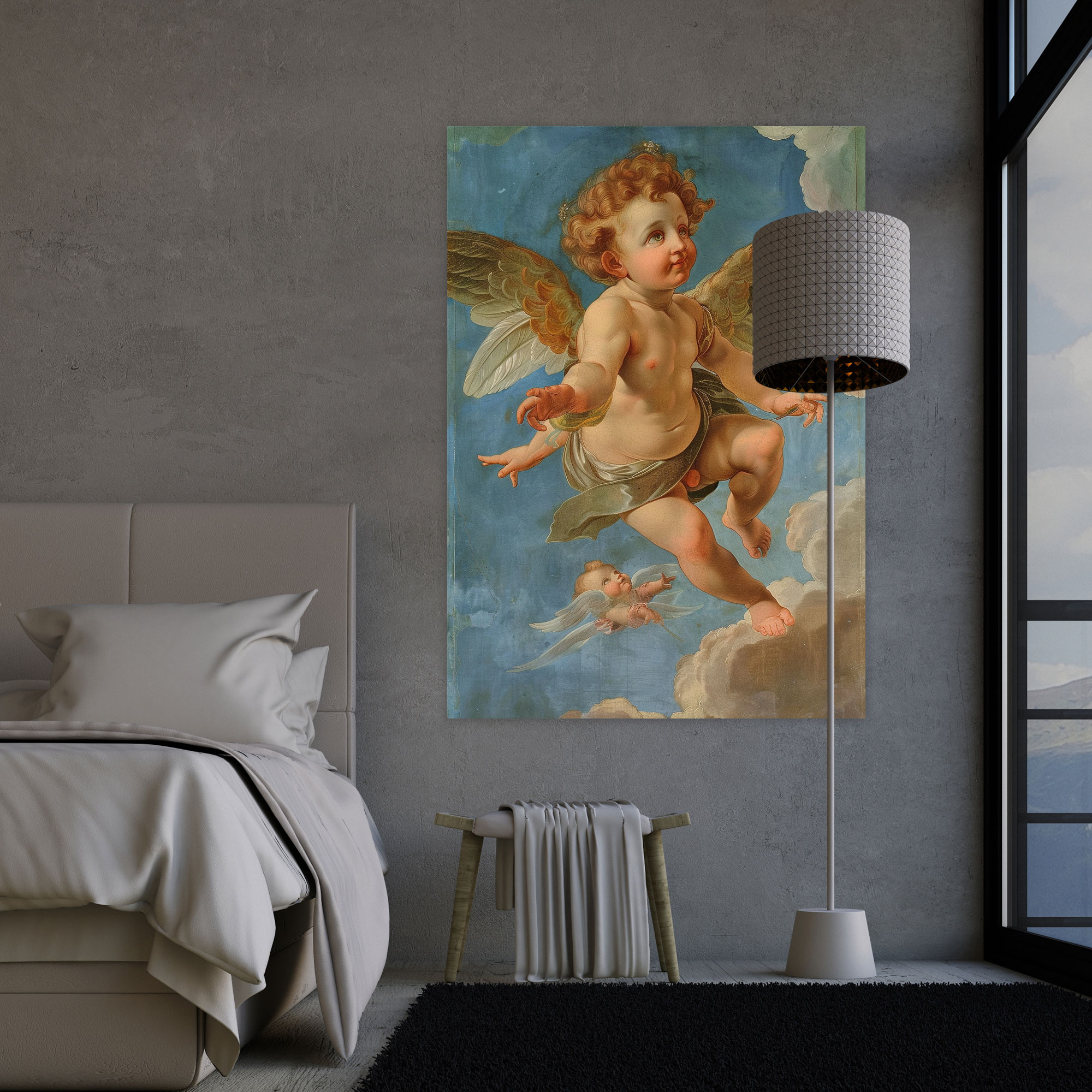 Heavenly Angels Raffaello Sanzio Canvas Print - Raffaello Sanzio, Wall Decoration, Raffaello Sanzio, Canvas Print
