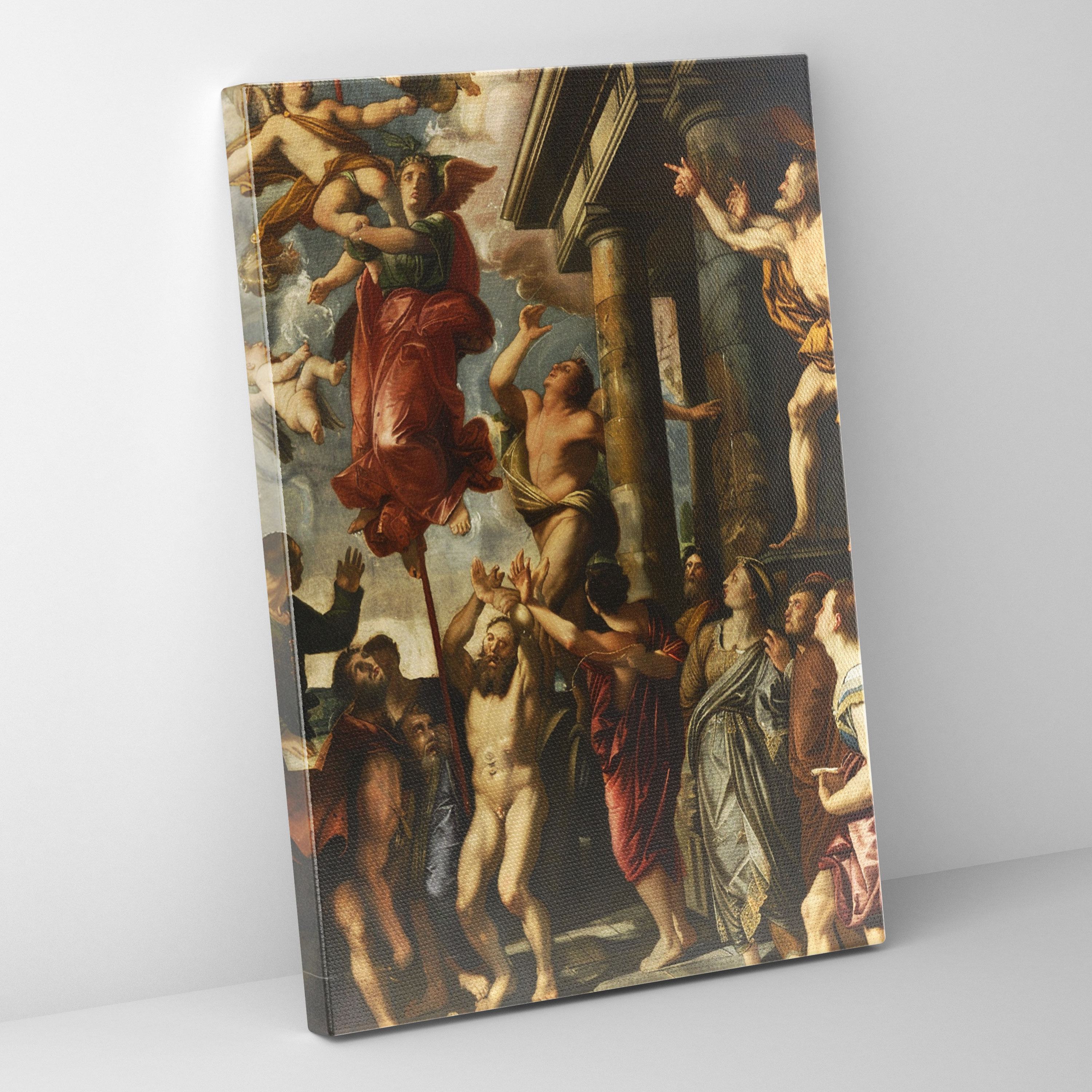 Historical Grandeur Raffaello Sanzio Wall Art - Raffaello Sanzio, Canvas Print, Grand Settings, Wall Decoration