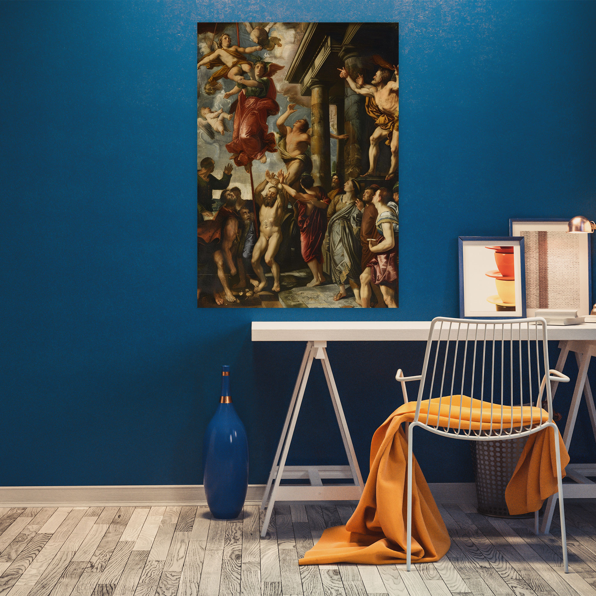 Historical Grandeur Raffaello Sanzio Wall Art - Raffaello Sanzio, Canvas Print, Grand Settings, Wall Decoration