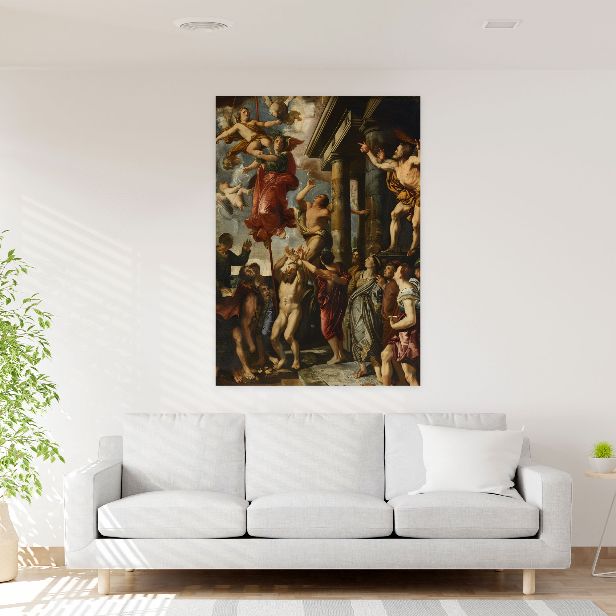 Historical Grandeur Raffaello Sanzio Wall Art - Raffaello Sanzio, Canvas Print, Grand Settings, Wall Decoration