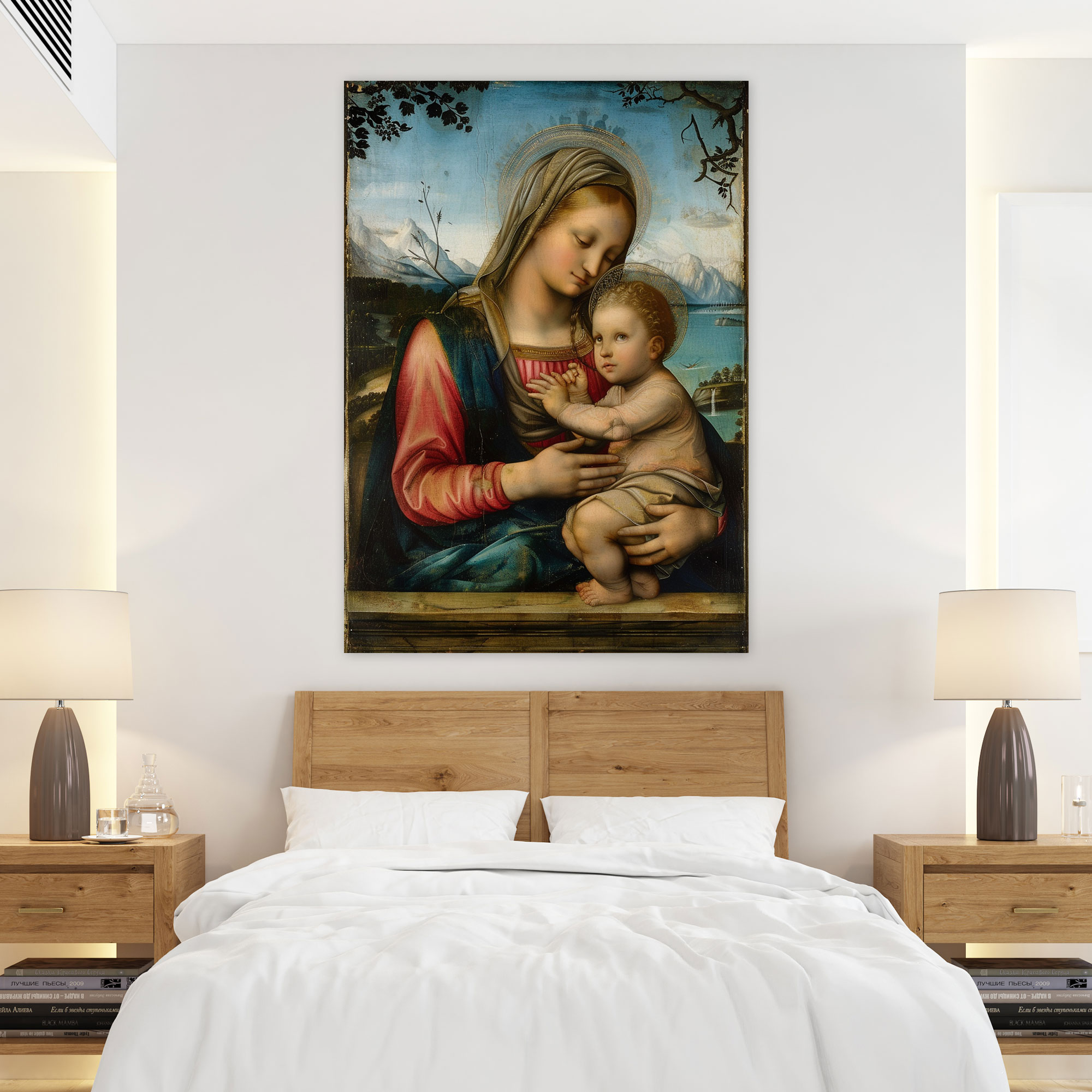 Raffaello Sanzio Madonna And Child Wall Decoration - Raffaello Sanzio, Wall Decoration, Canvas, Canvas Wall Art