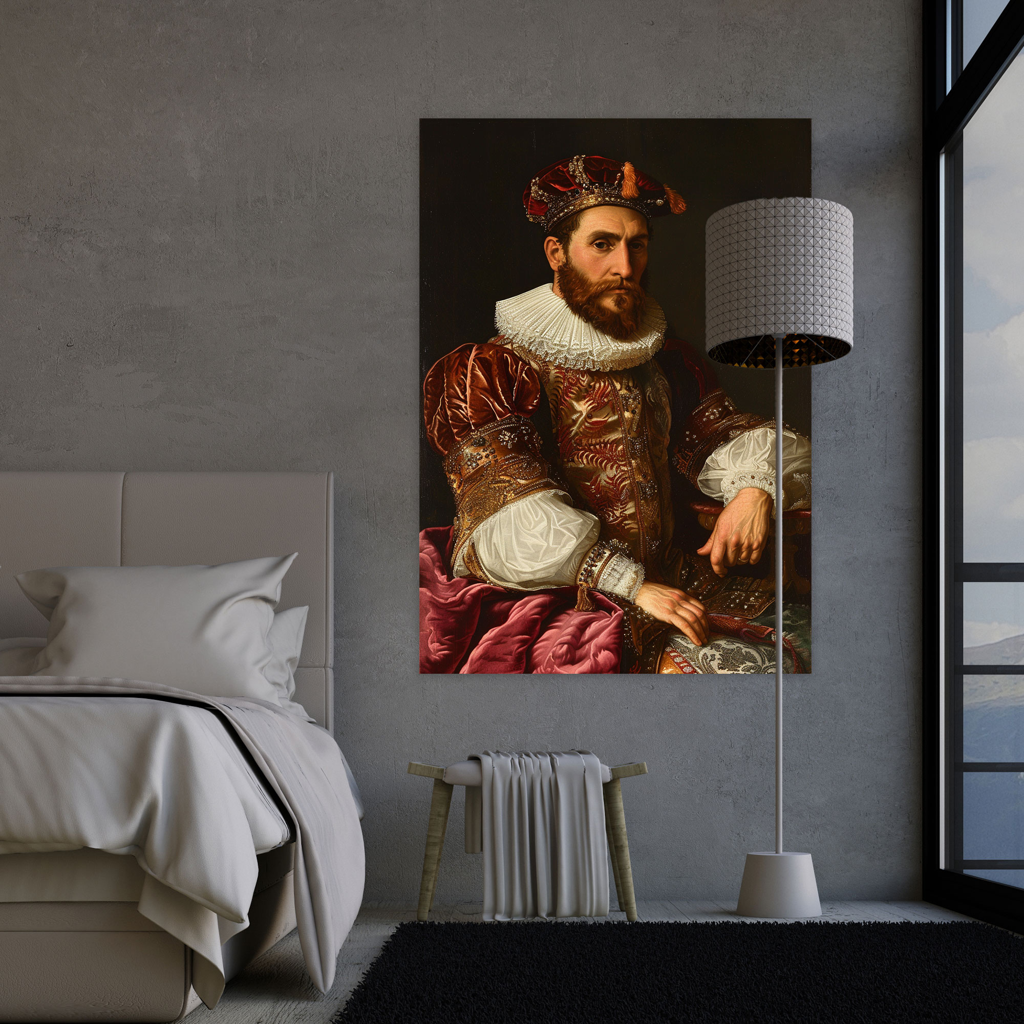 Raffaello Sanzio Nobleman Canvas Print - Raffaello Sanzio, Home Decoration, Wall Decoration, Canvas Print