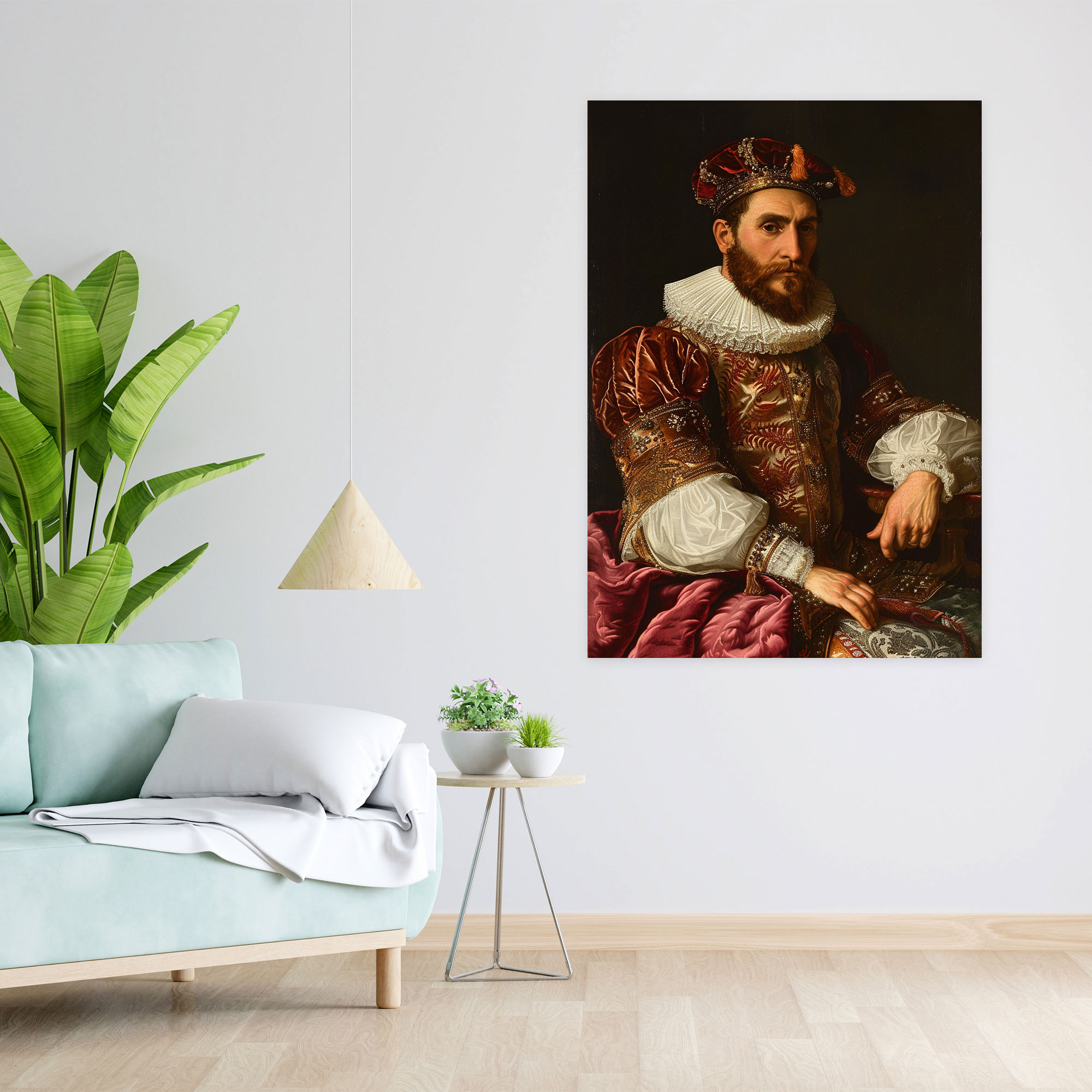 Raffaello Sanzio Nobleman Canvas Print - Raffaello Sanzio, Home Decoration, Wall Decoration, Canvas Print