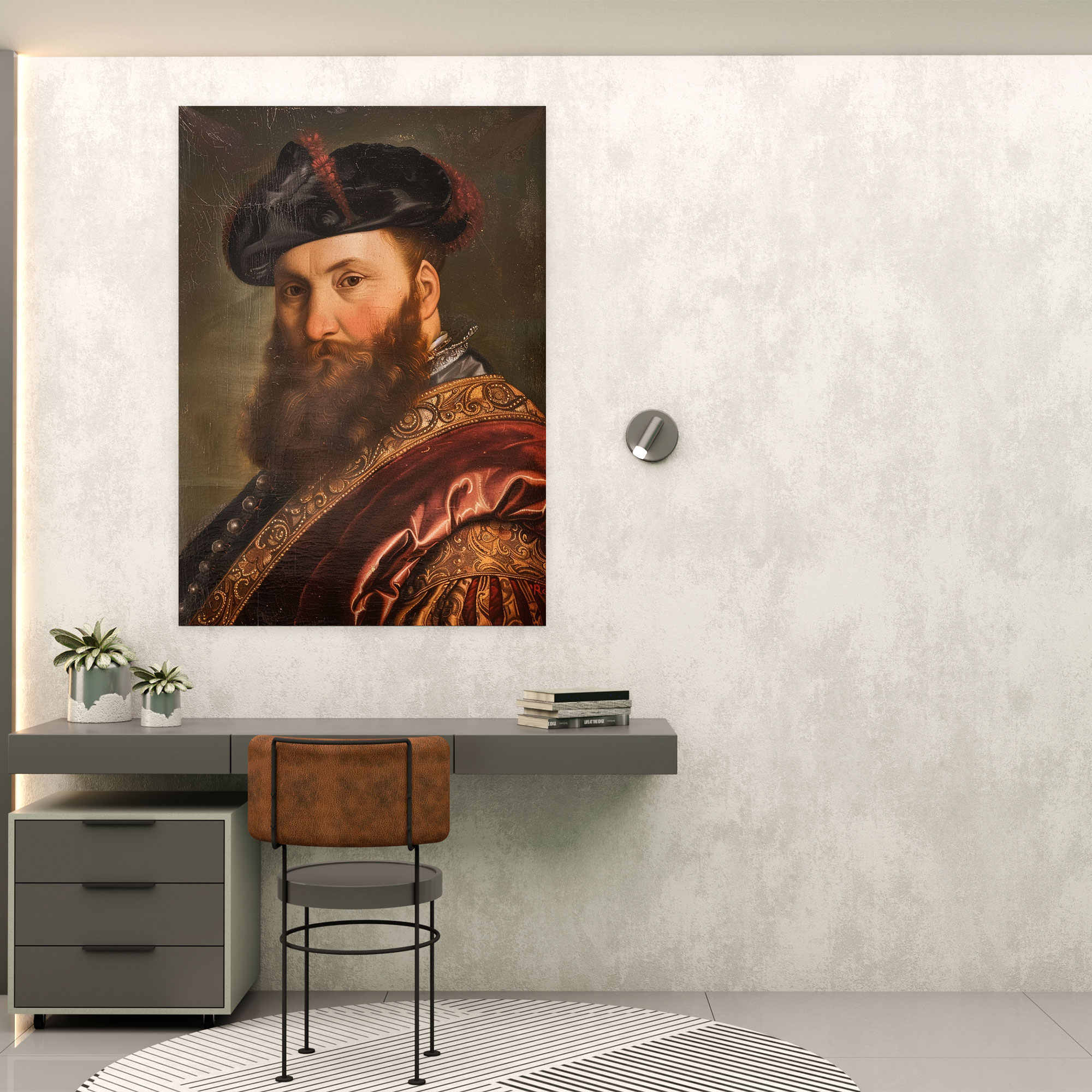 Nobleman Portrait Wall Art - Raffaello Sanzio, Canvas Wall Art, Home Decoration, Raffaello Sanzio