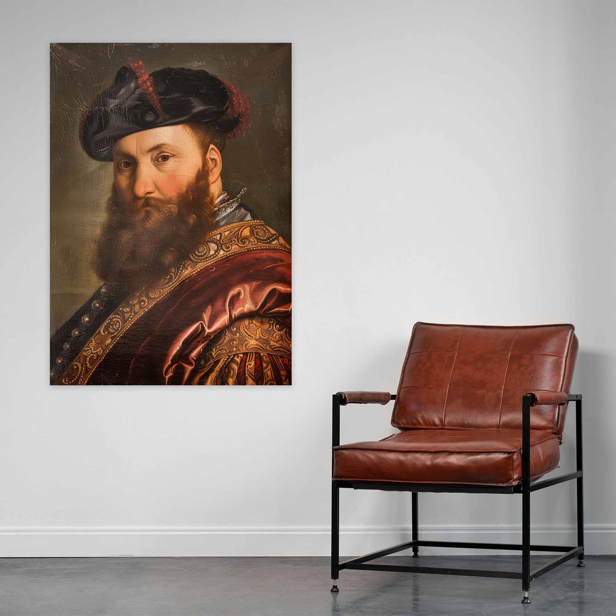 Nobleman Portrait Wall Art - Raffaello Sanzio, Canvas Wall Art, Home Decoration, Raffaello Sanzio