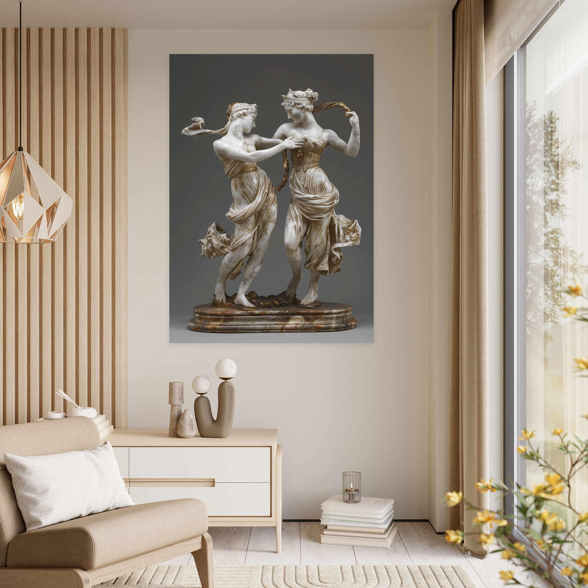 Graceful Figures Wall Art - Raffaello Sanzio, Canvas Wall Art, Wall Decoration, Wall Art