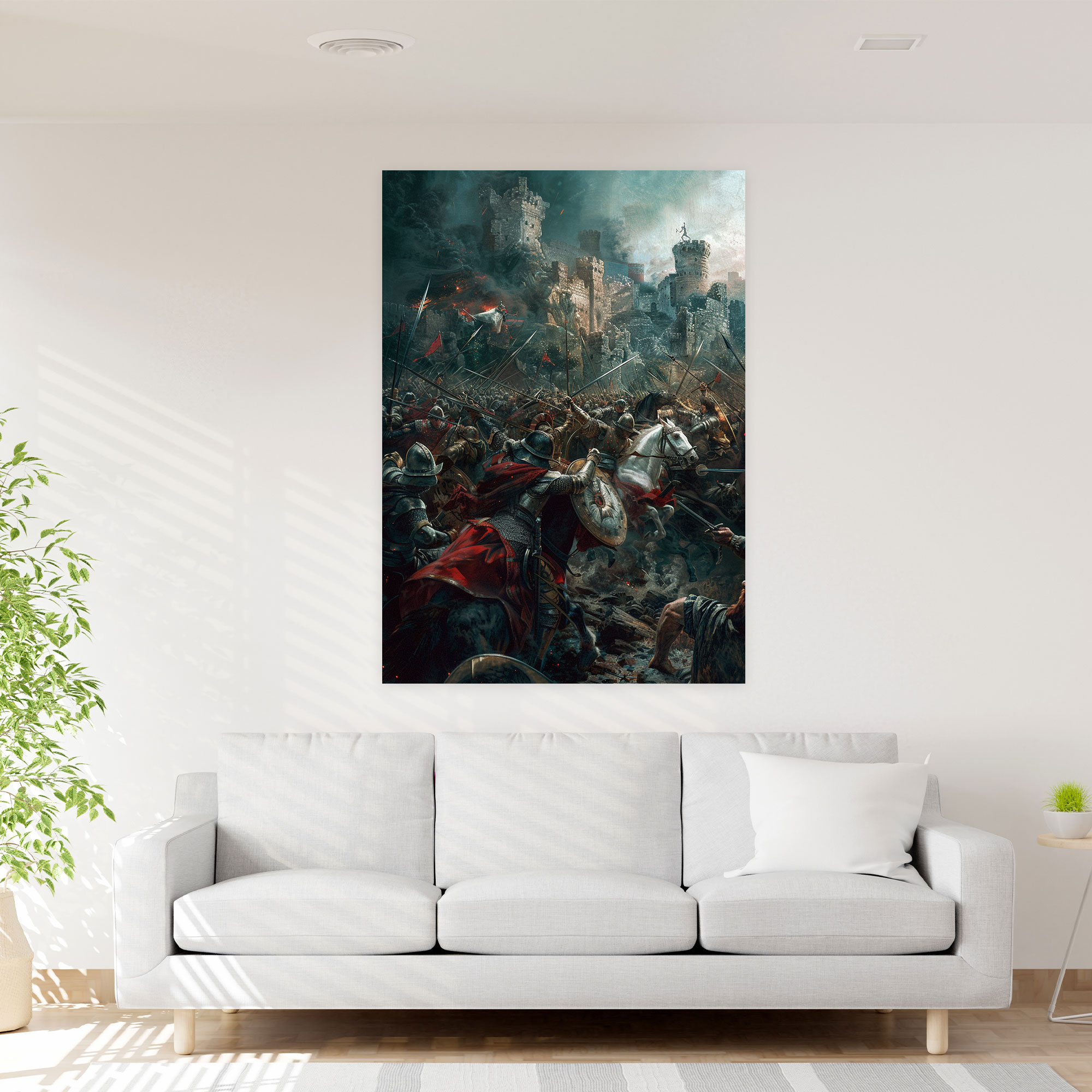 Battle Scenes Canvas Print - Raffaello Sanzio, Canvas Wall Art, Raffaello Sanzio, Wall Art