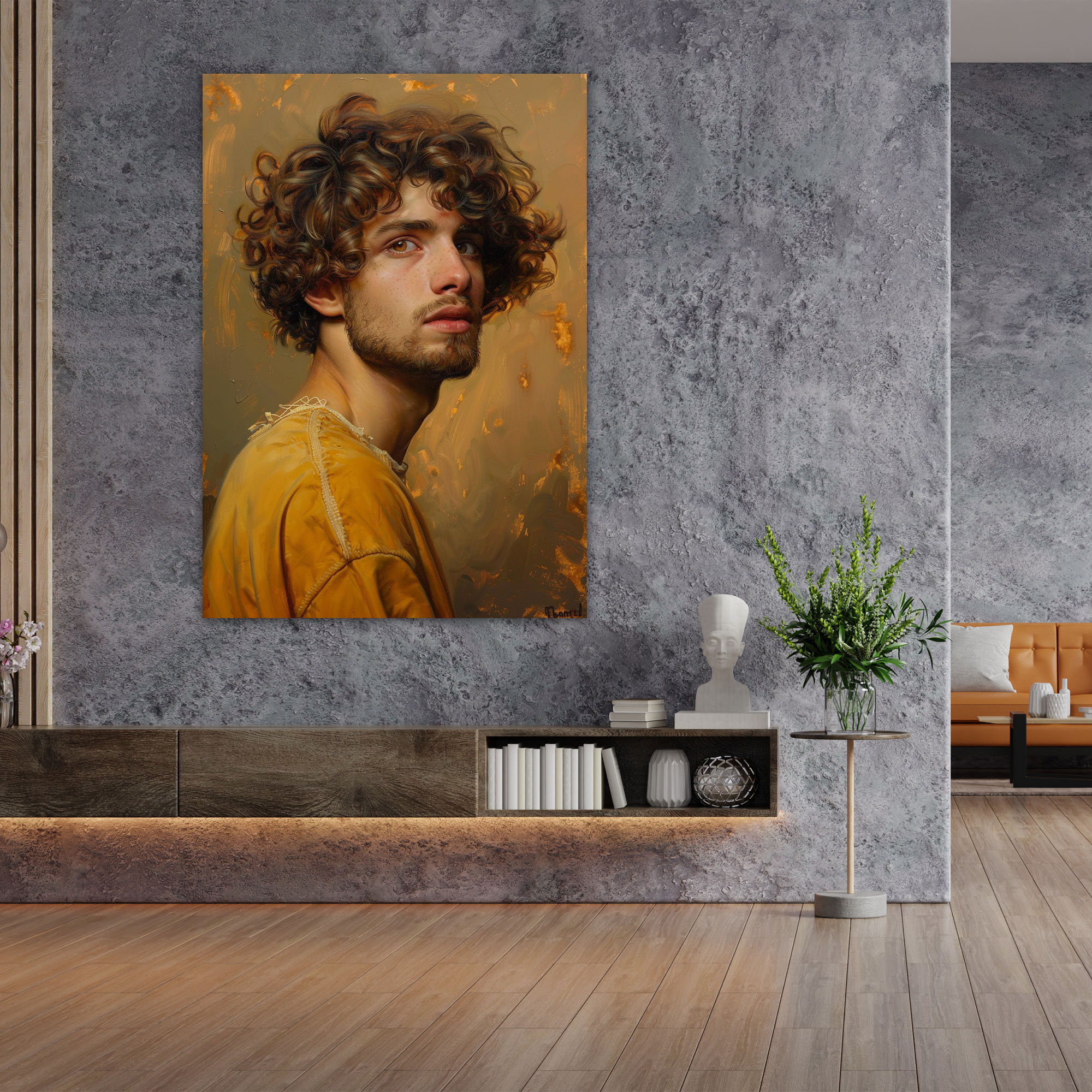 Warm Hues Portraits Wall Art - Raffaello Sanzio, Canvas Wall Art, Raffaello Sanzio, Home Decoration