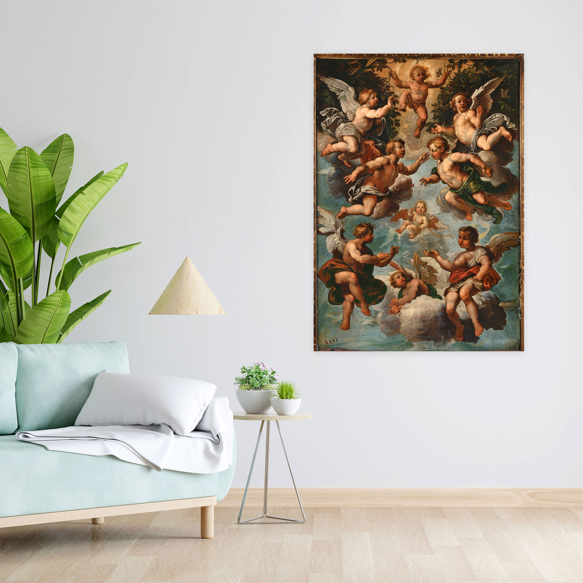 Raffaello Sanzio Wall Art - Raffaello Sanzio, Wall Decoration, Canvas, Canvas Print