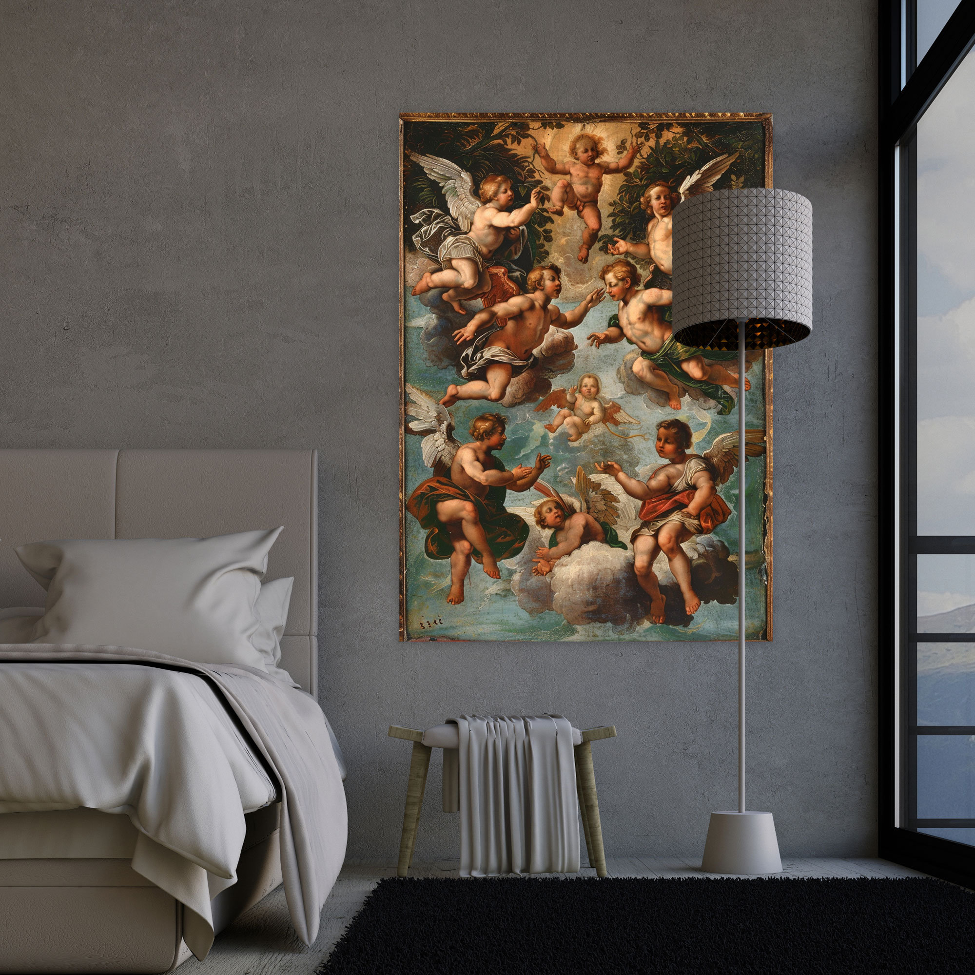 Raffaello Sanzio Wall Art - Raffaello Sanzio, Wall Decoration, Canvas, Canvas Print