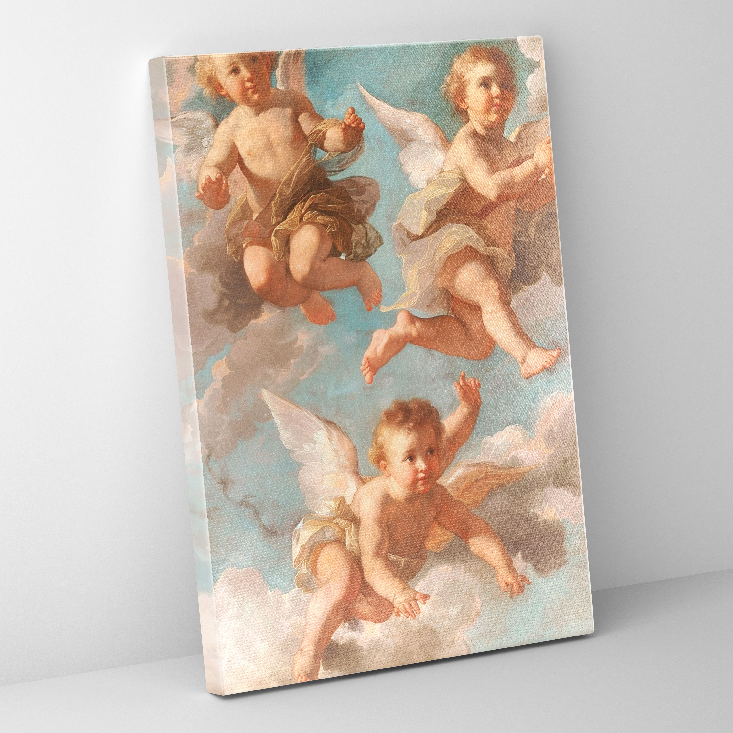 Heavenly Cherubs Canvas Print - Raffaello Sanzio, Wall Decoration, Canvas Wall Art, Raffaello Sanzio