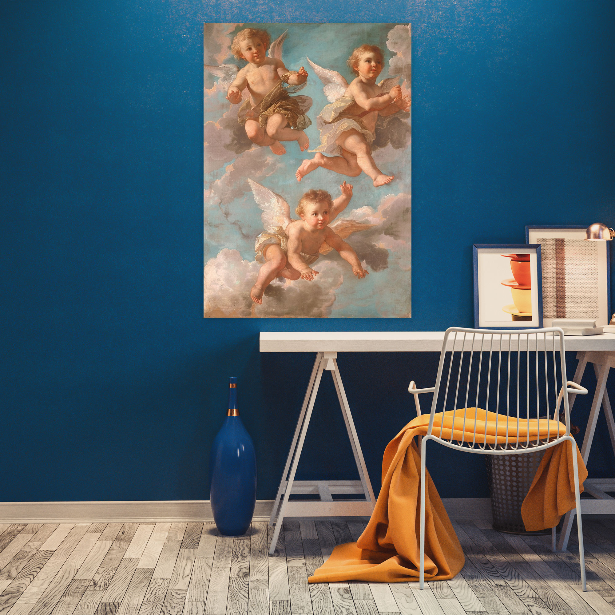 Heavenly Cherubs Canvas Print - Raffaello Sanzio, Wall Decoration, Canvas Wall Art, Raffaello Sanzio