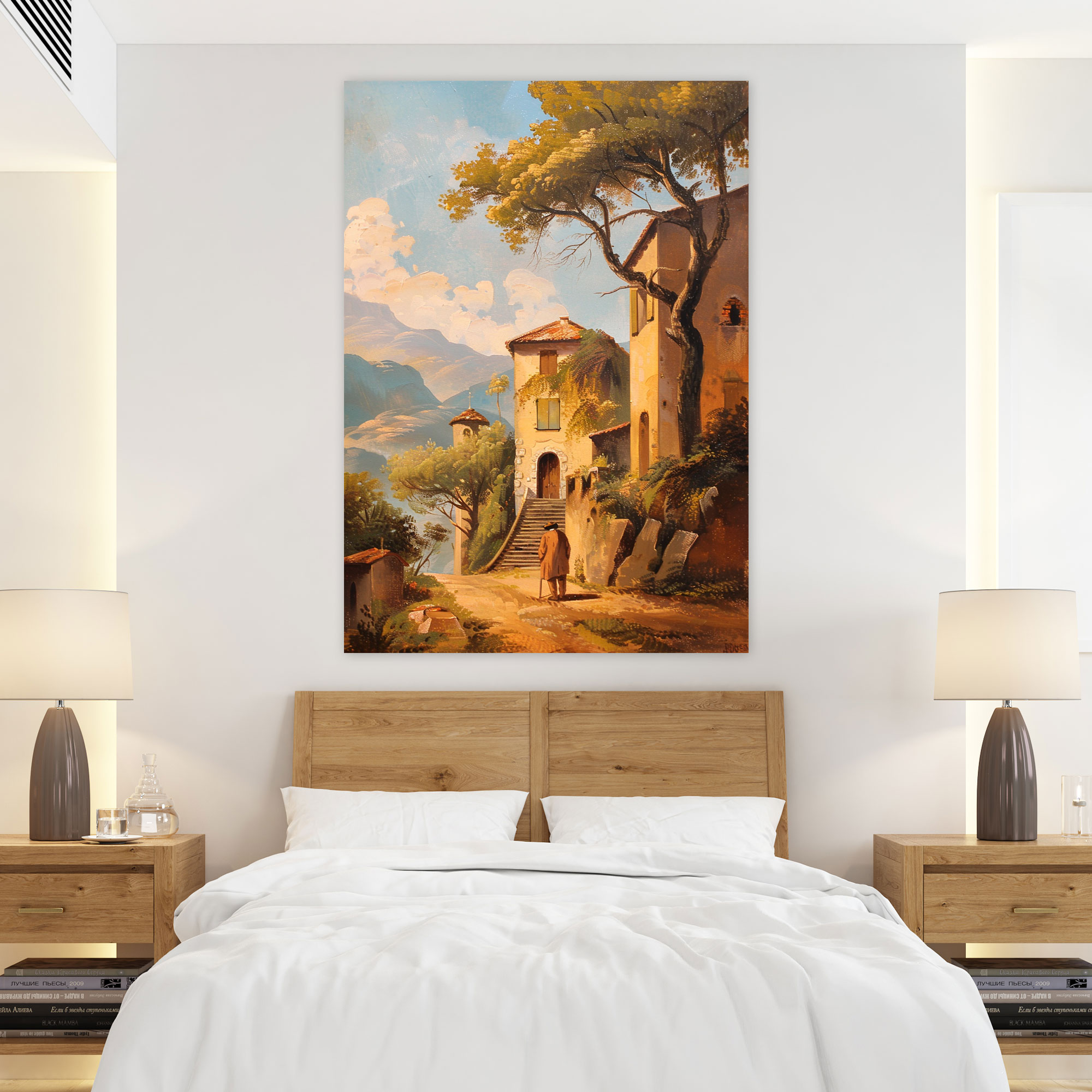 Architectural Landscape Canvas Print - Raffaello Sanzio, Raffaello Sanzio, Canvas, Wall Decoration