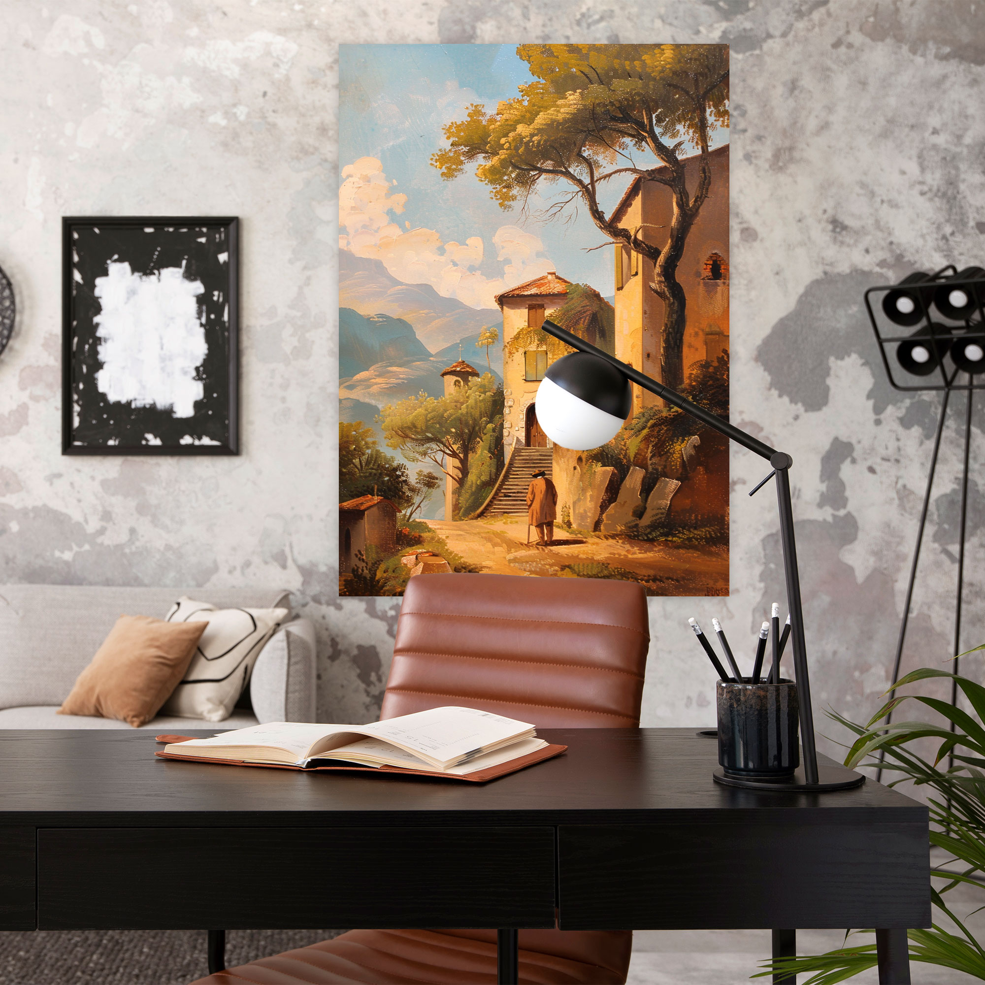 Architectural Landscape Canvas Print - Raffaello Sanzio, Raffaello Sanzio, Canvas, Wall Decoration