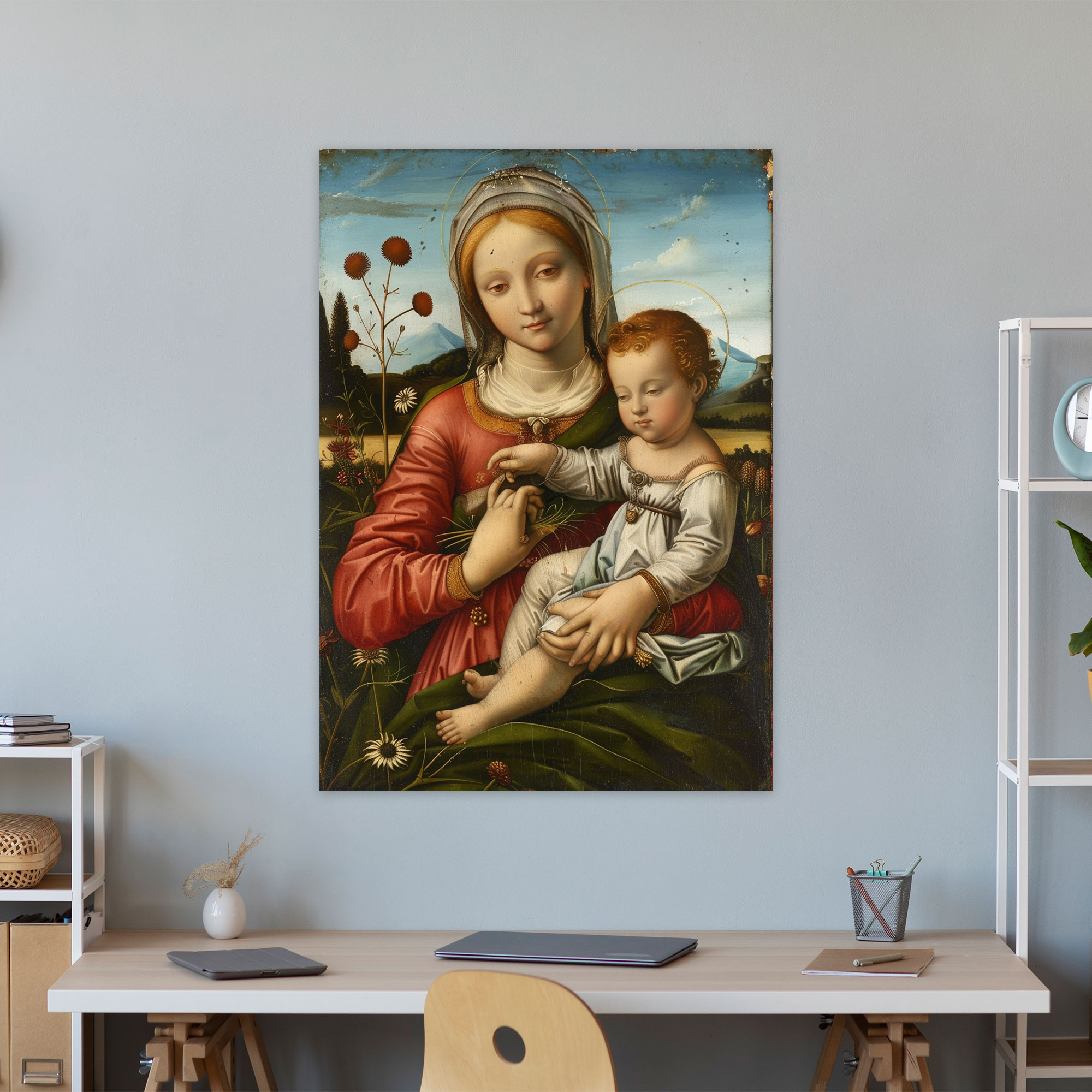 Madonnas Of The Meadow Wall Art - Raffaello Sanzio, Home Decoration, Canvas, Wall Art
