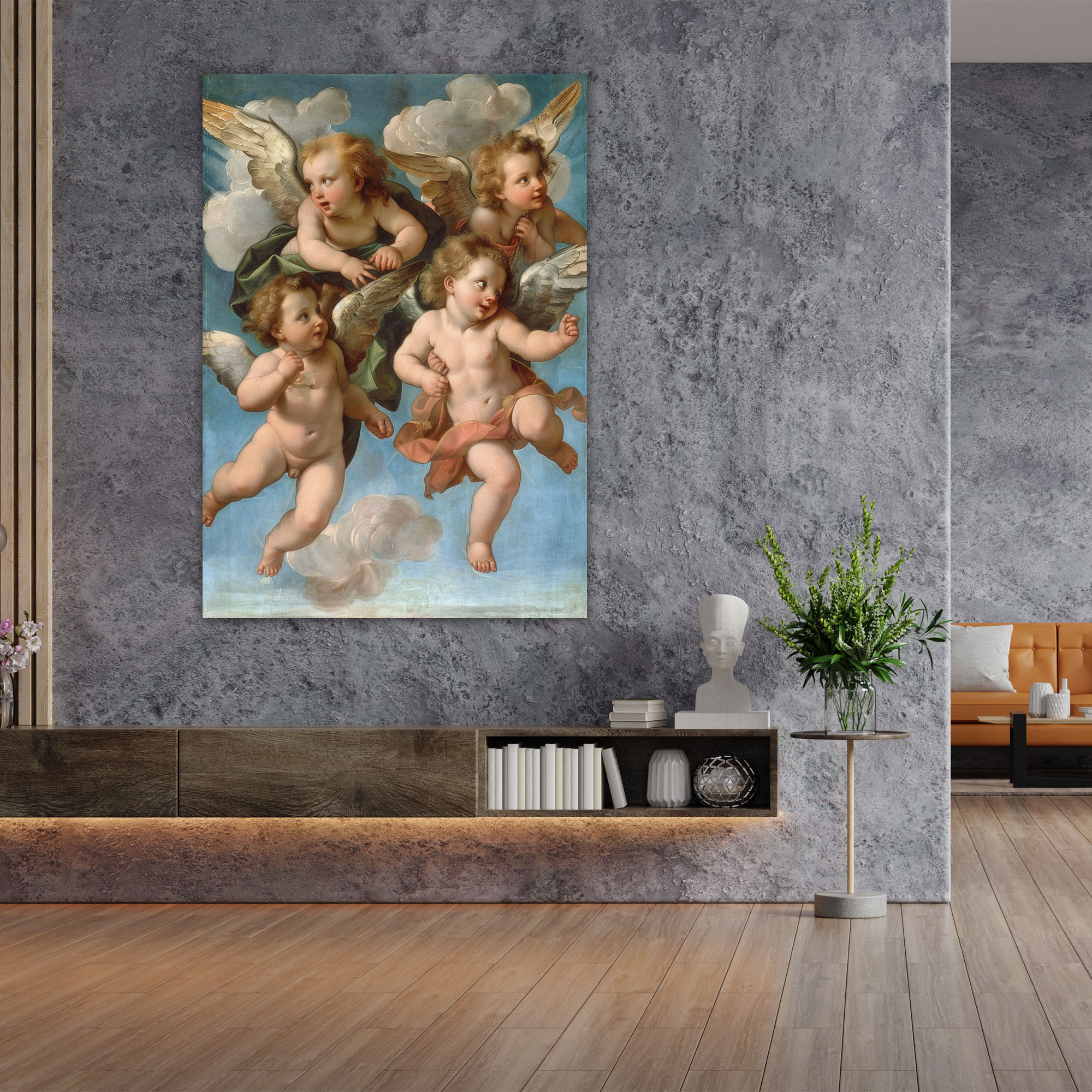 Raphael's Angels Wall Decoration - Raffaello Sanzio, Raffaello Sanzio, Home Decoration, Canvas